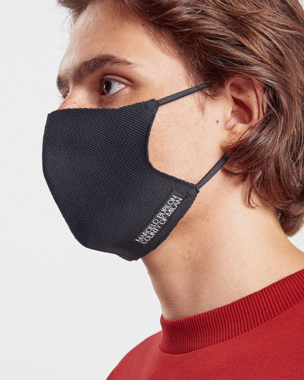 Marcelo Burlon Logo Knit Mask Unisex Face mask