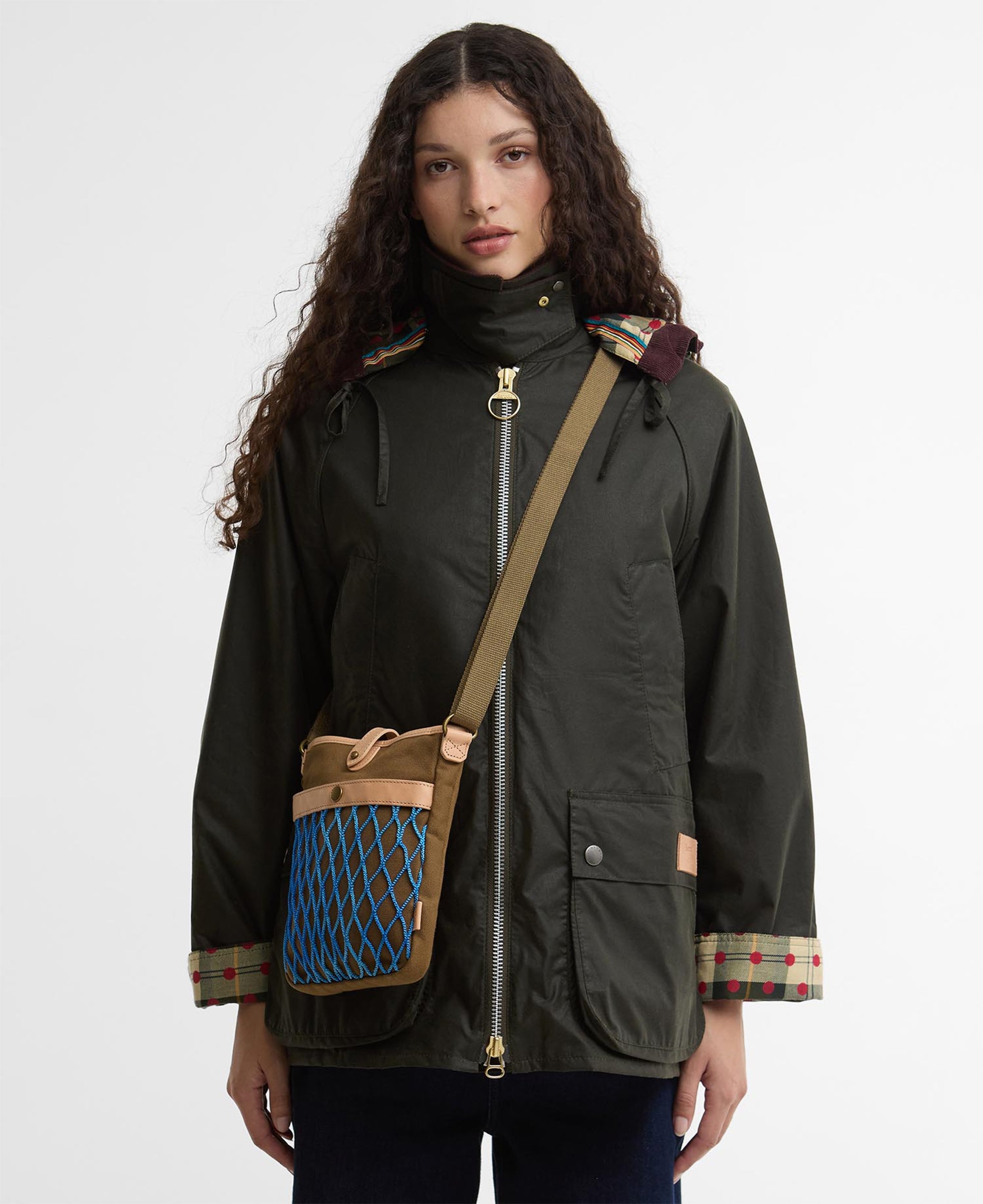 Barbour x Paul Smith Unisex Shoulder Bag