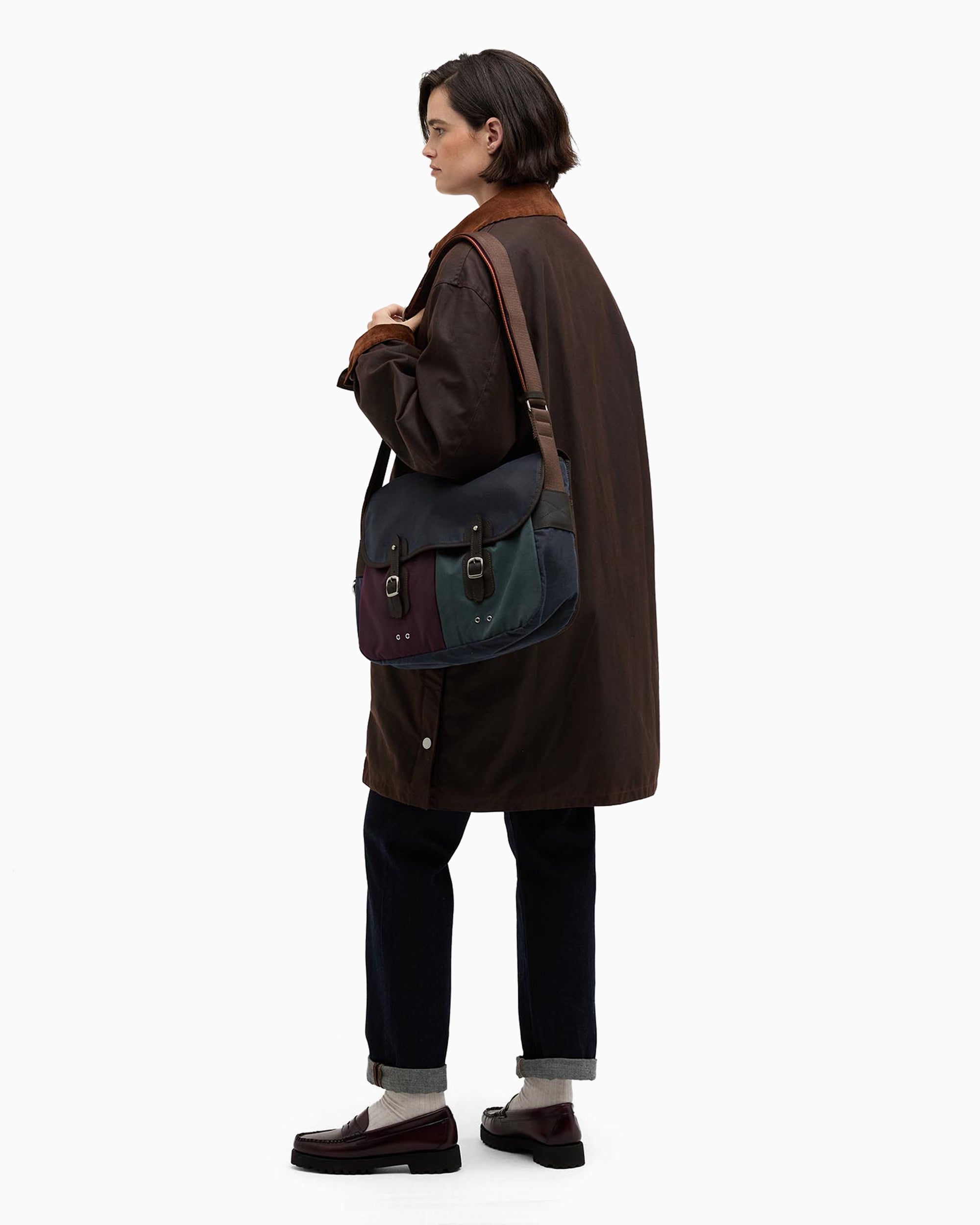 Barbour x Paul Smith Wax Tarras Unisex Shoulder Bag