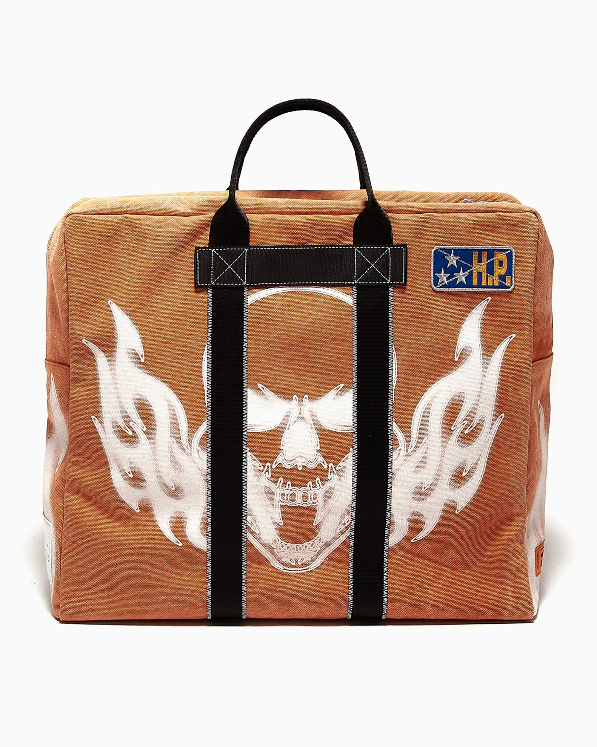 Handbags Heron Preston Flaming Skull Duffle Bag Unisex Bag - HMNL002S22FAB0012201