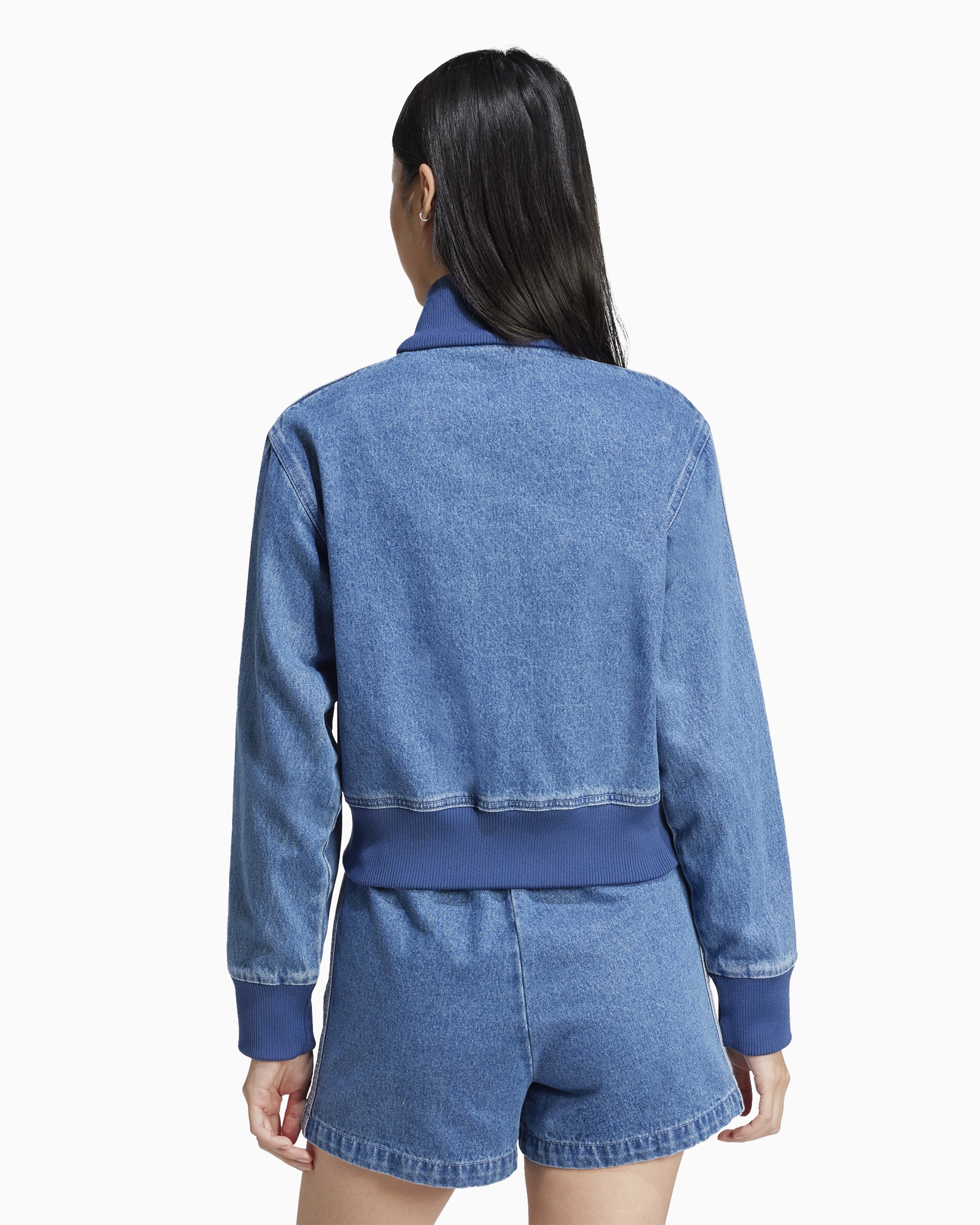 Jackets Coats adidas Originals 3 Stripes Denim Women's Track Jacket - JD2570