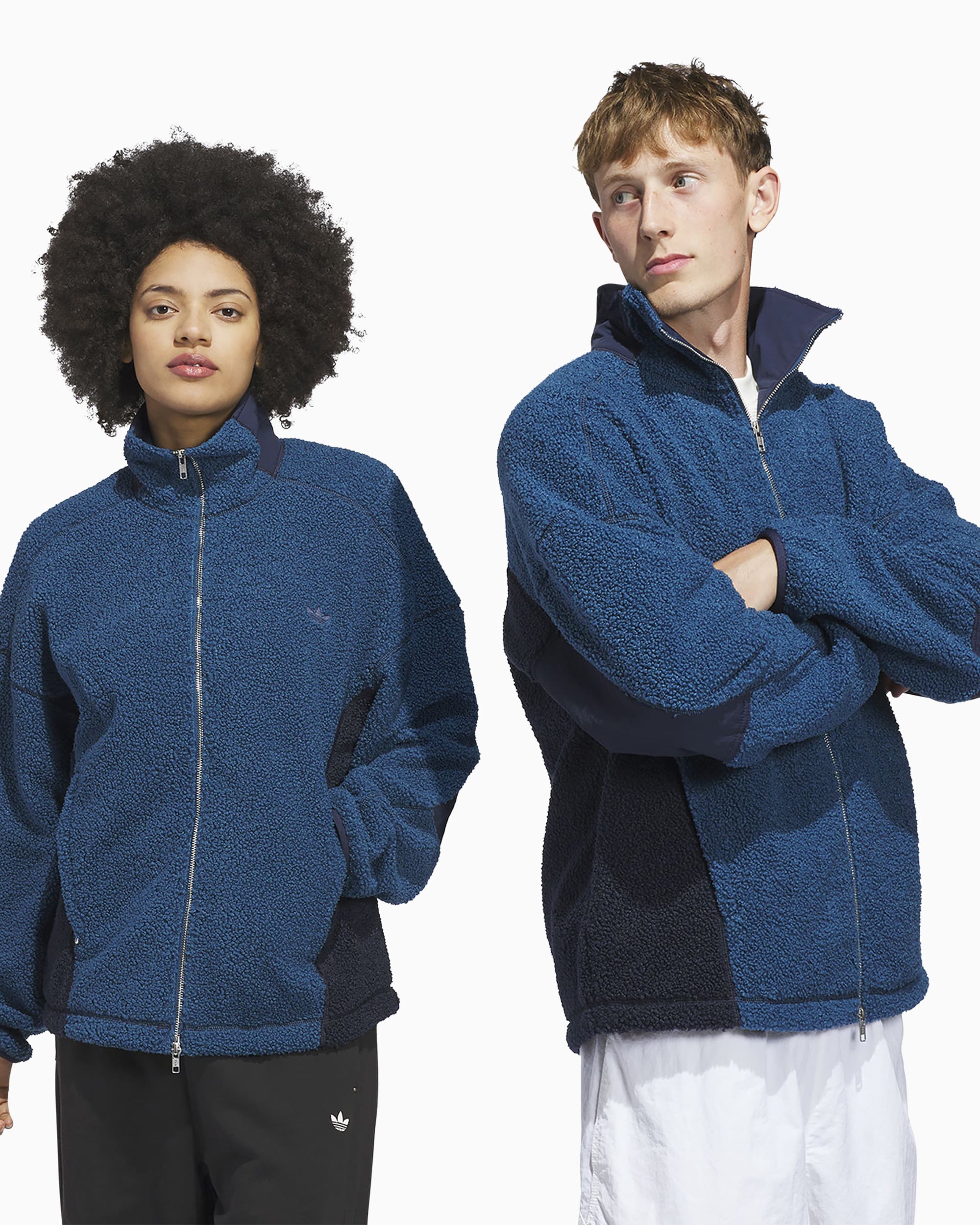 Jackets Coats adidas Originals Adams Blvd Unisex Fleece Jacket - JX6148