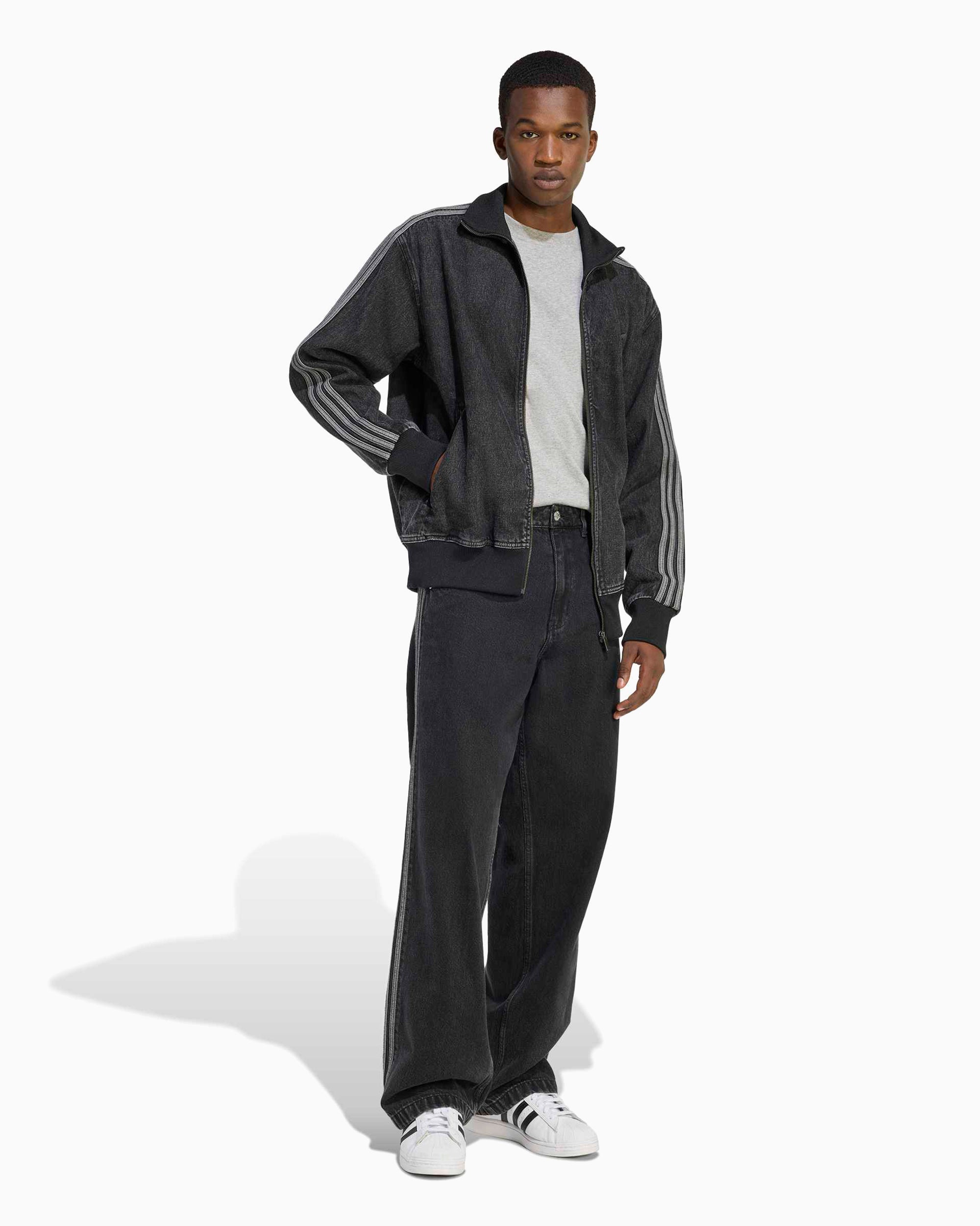 Jackets Coats adidas Originals Adicolor Denim Firebird Relaxed Men's Track Jacket - KD1516