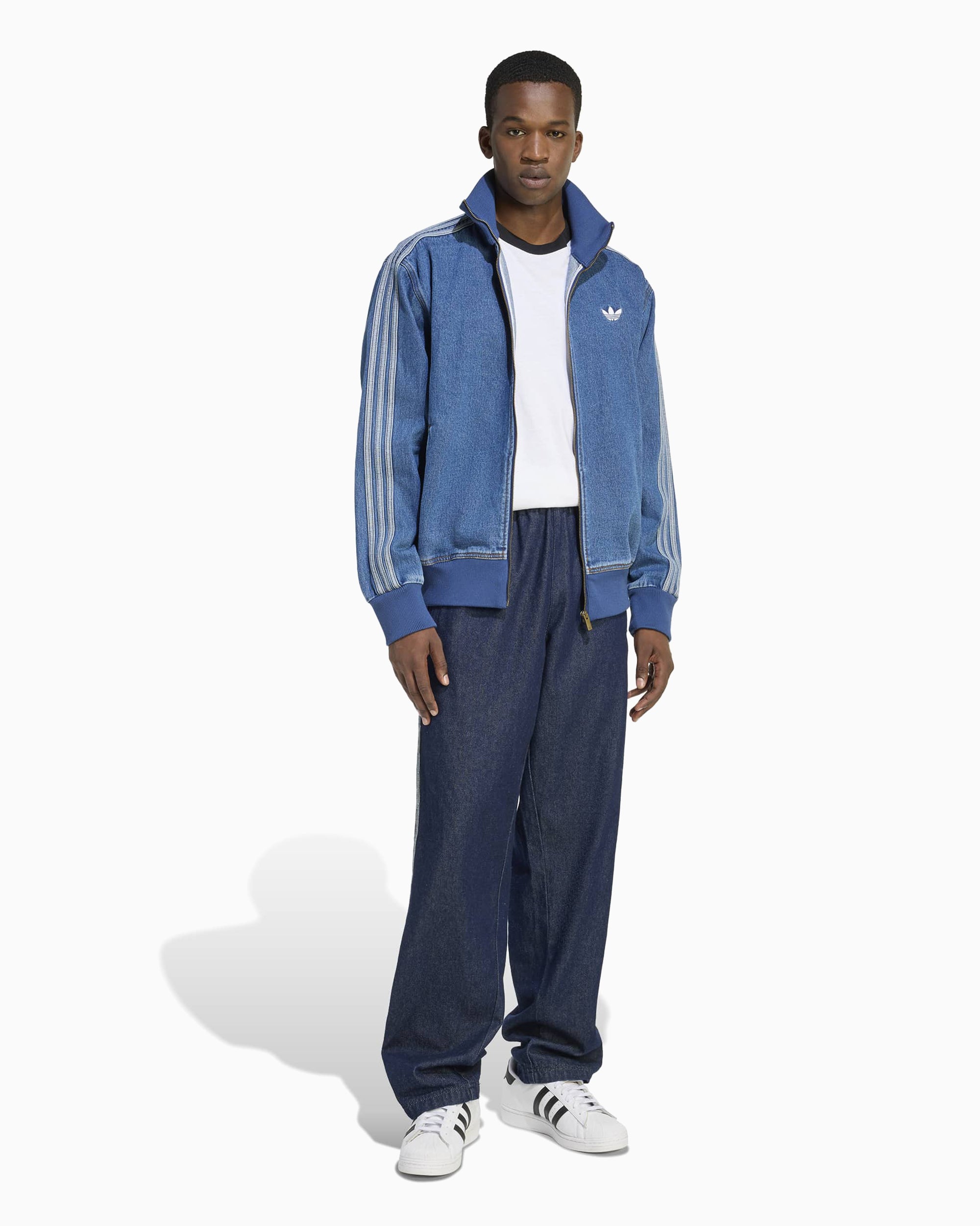 adidas Originals Adicolor Denim Firebird Relaxed Men's Track Jacket