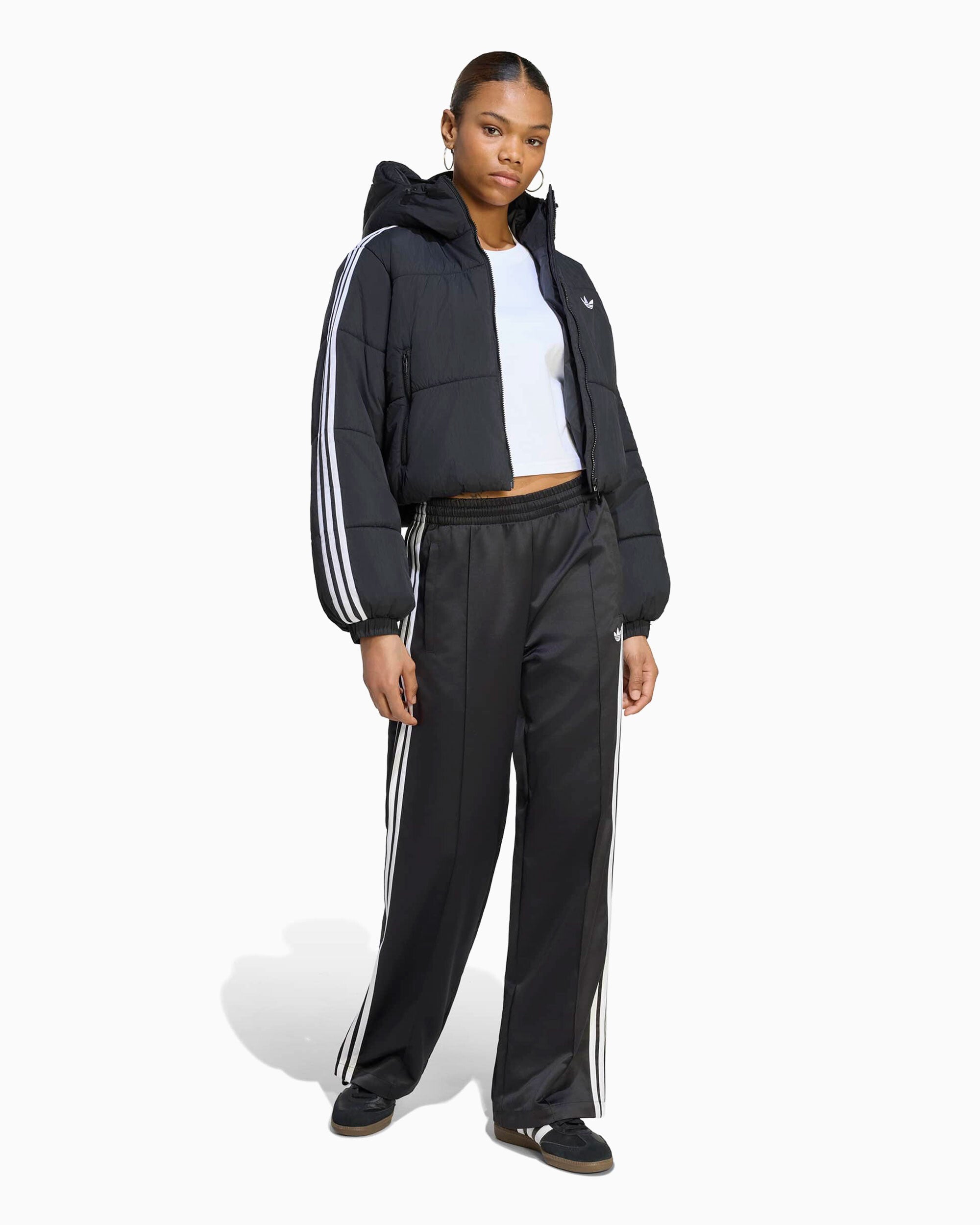 Jackets Coats adidas Originals Adicolor Firebird Logo Crop Women's Anorak - KG6673