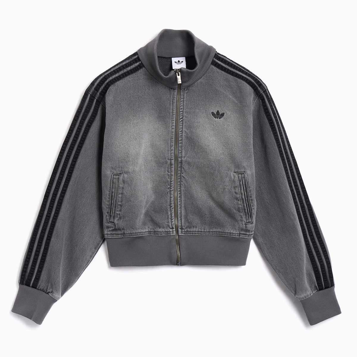 adidas Originals Denim Crop Women's Track Jacket