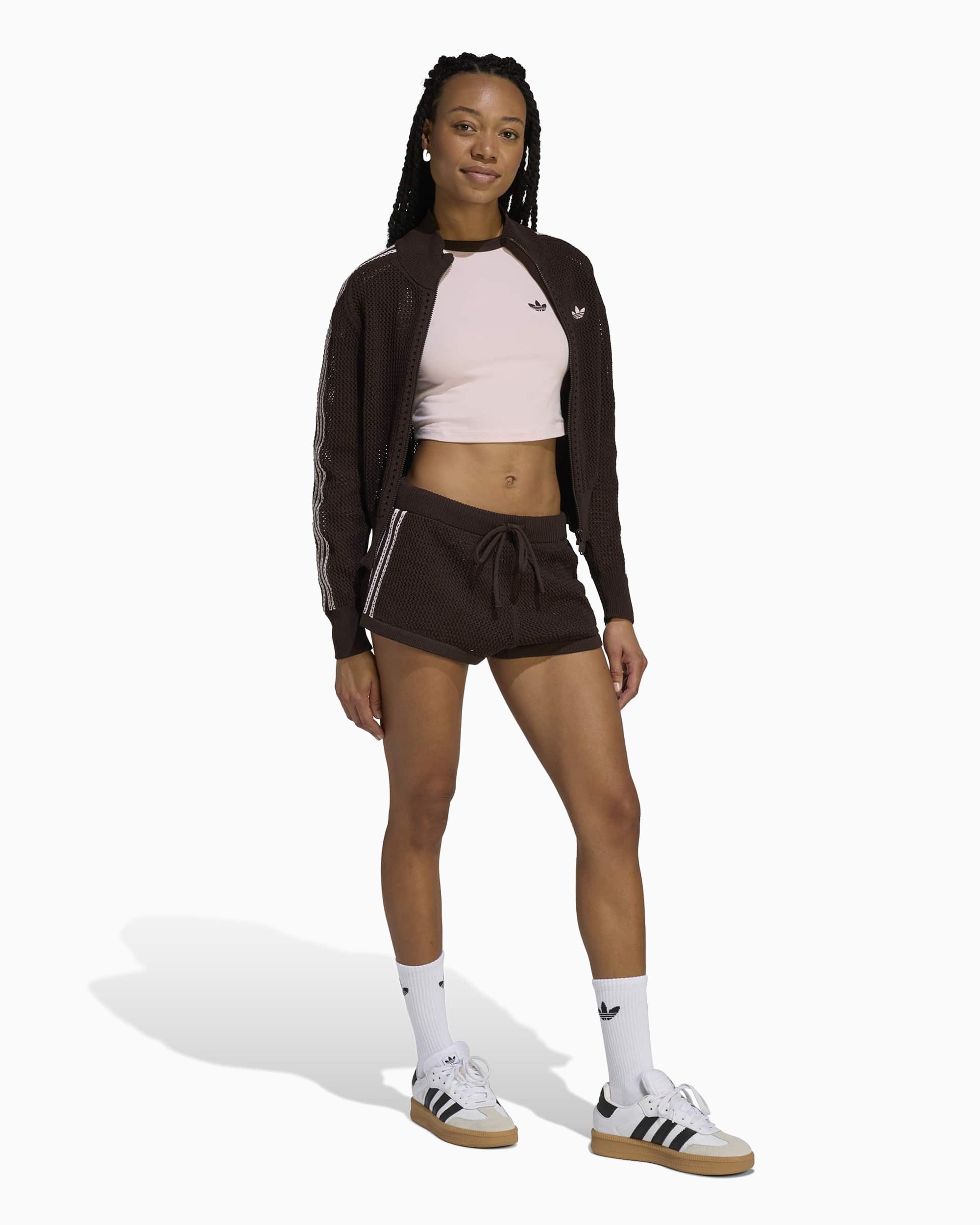 adidas Originals Firebird Knitted Crochet Slim Women's Track Jacket