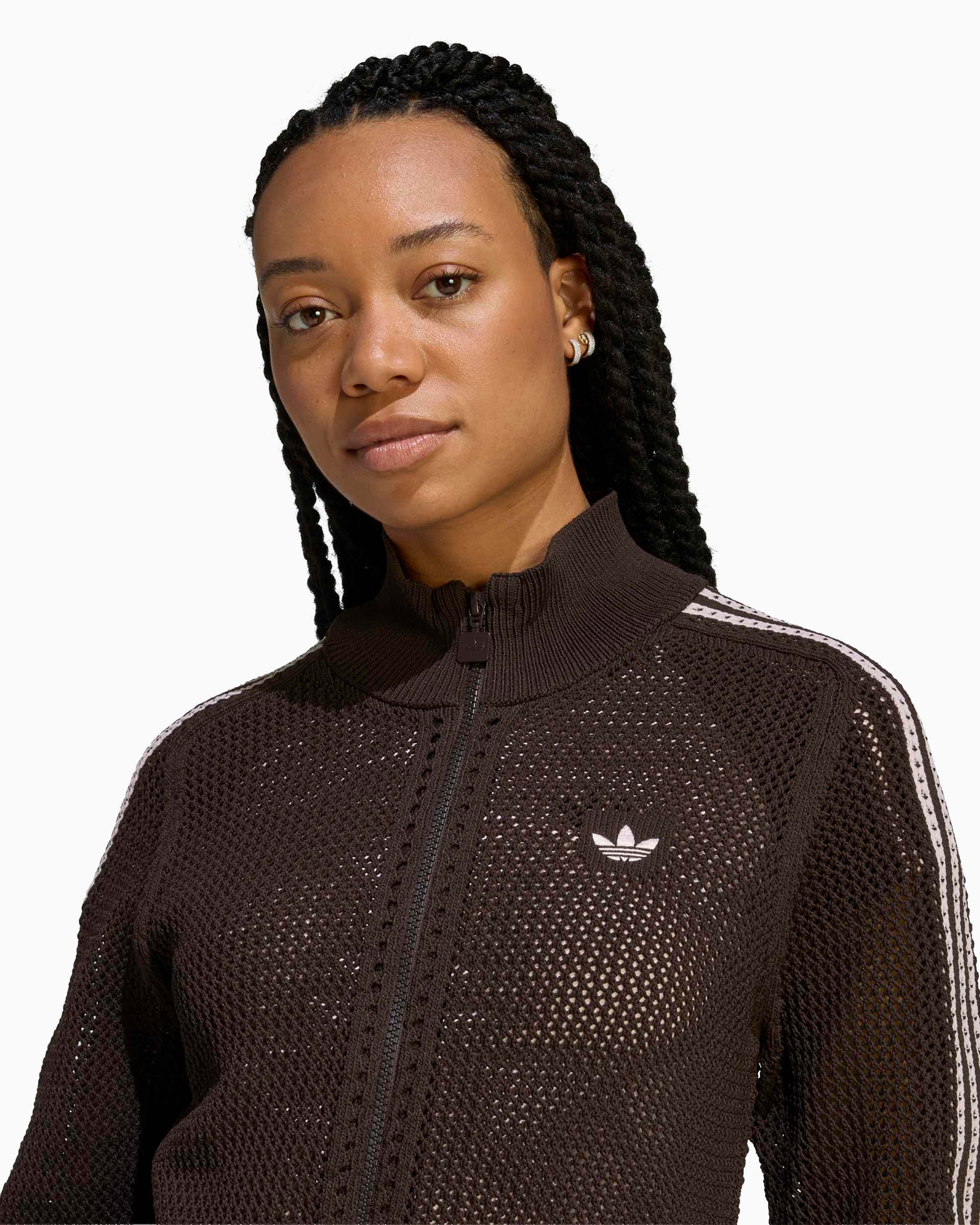 adidas Originals Firebird Knitted Crochet Slim Women's Track Jacket