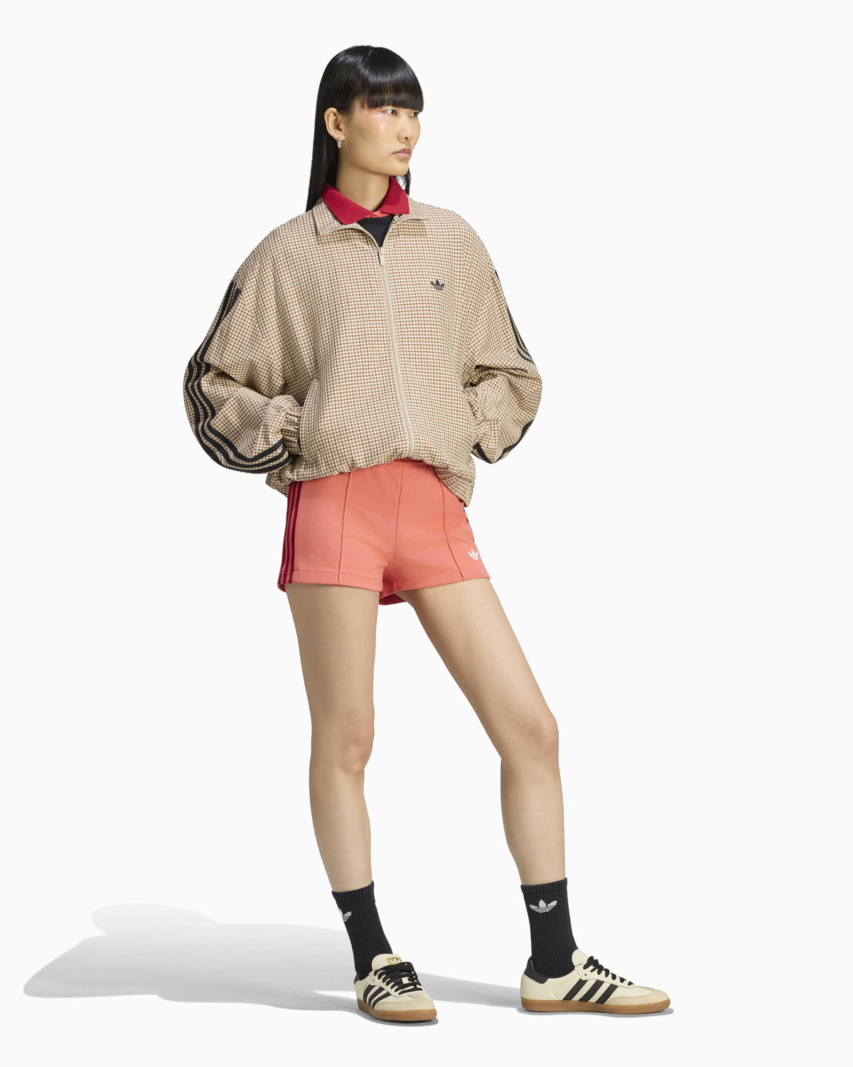 Jackets Coats adidas Originals Plaid Relaxed Women's Light Jacket - LE8307
