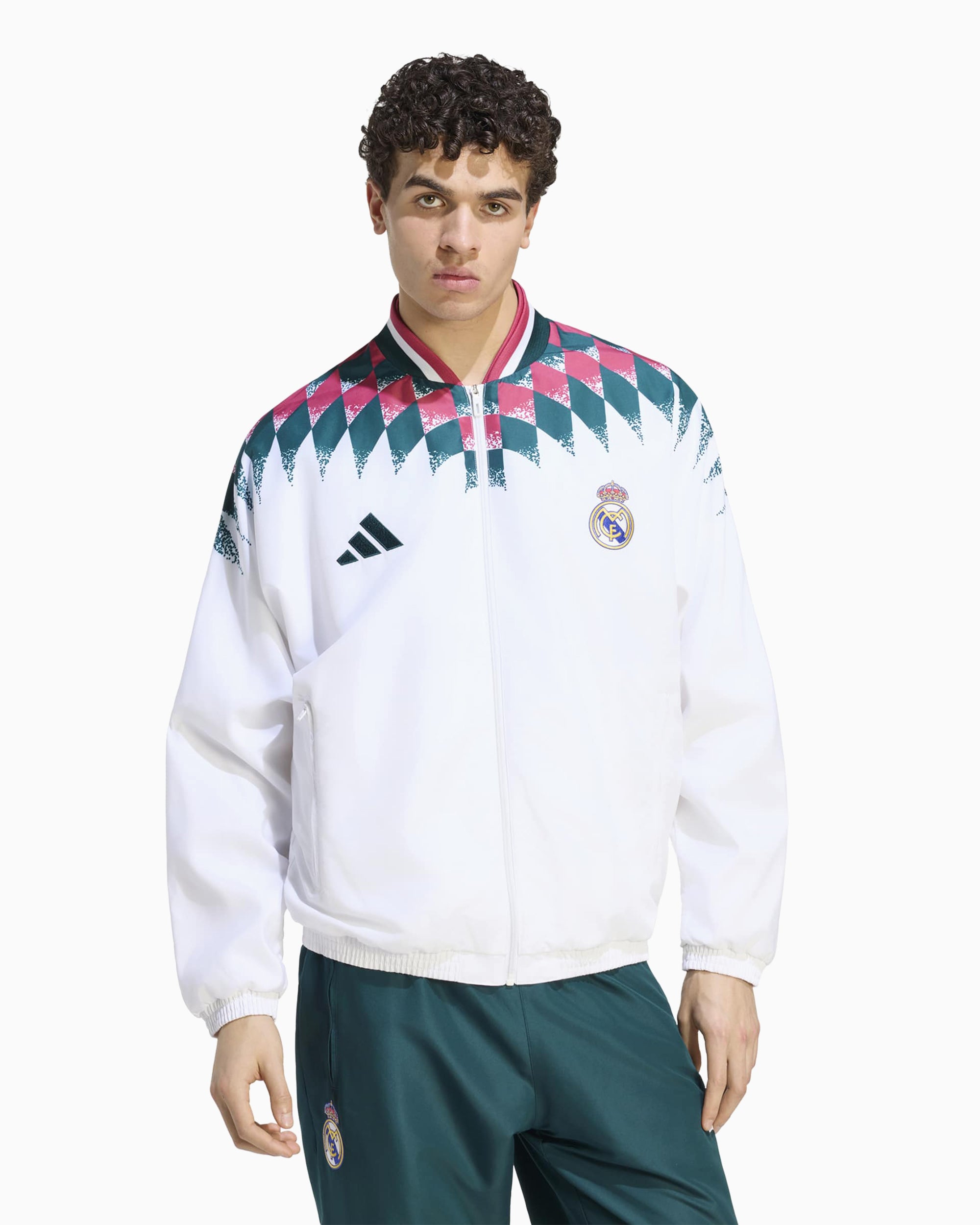 adidas Originals Real Madrid C.F. Stadium Logo Relaxed Men's Track Jac