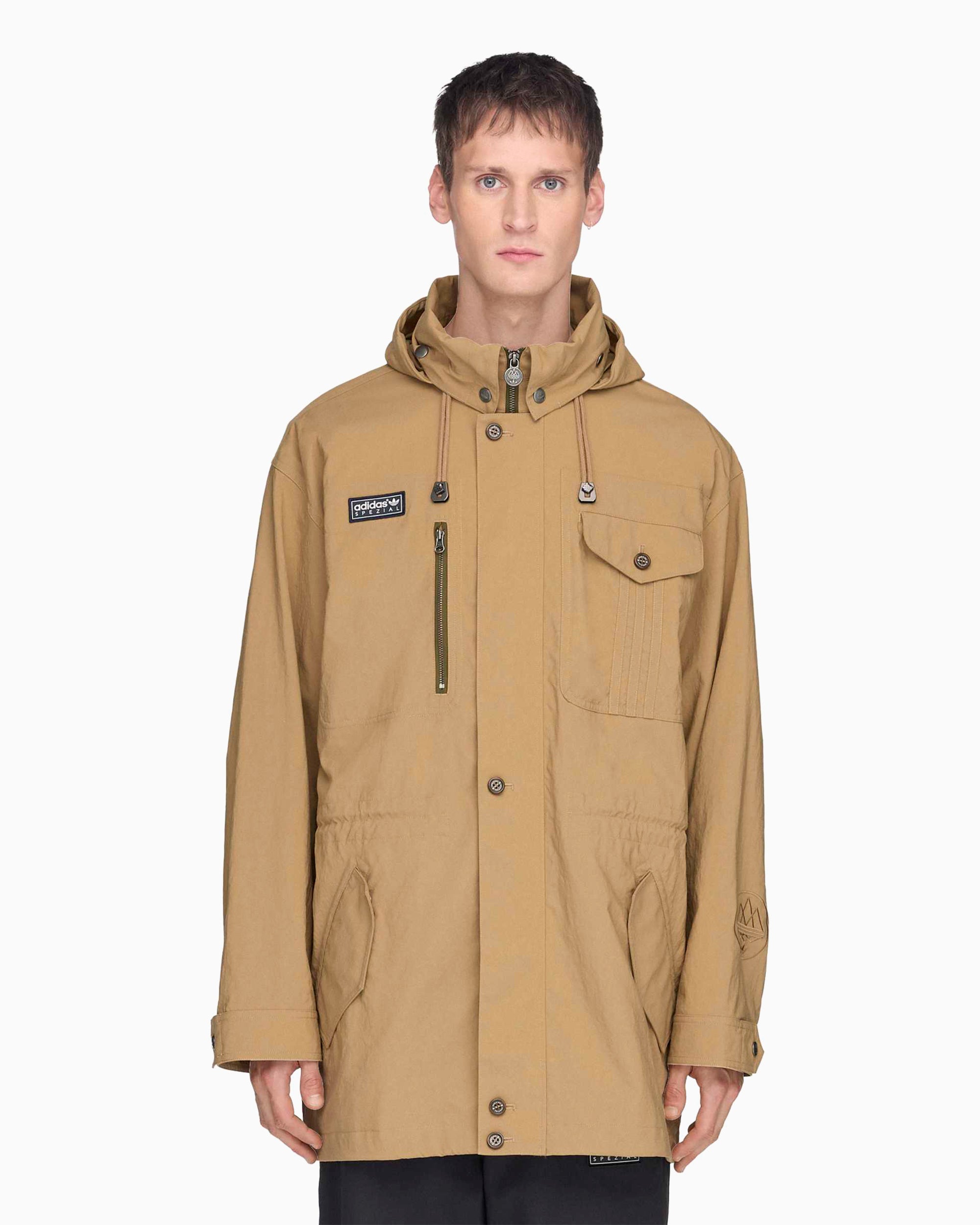 Jackets Coats adidas Originals SPZL Parka Longridge Logo Men's Light Jacket - KF6805