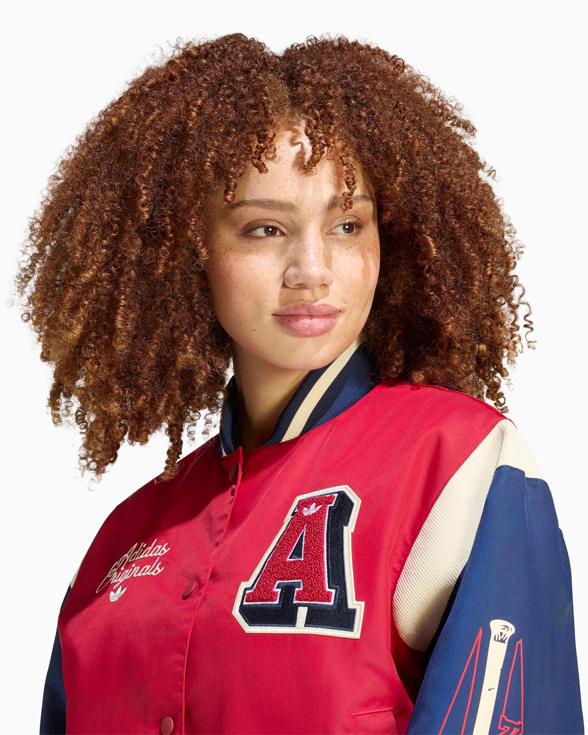 Jackets Coats adidas Originals with patches Boxy Women's Varsity Jacket - KR7030