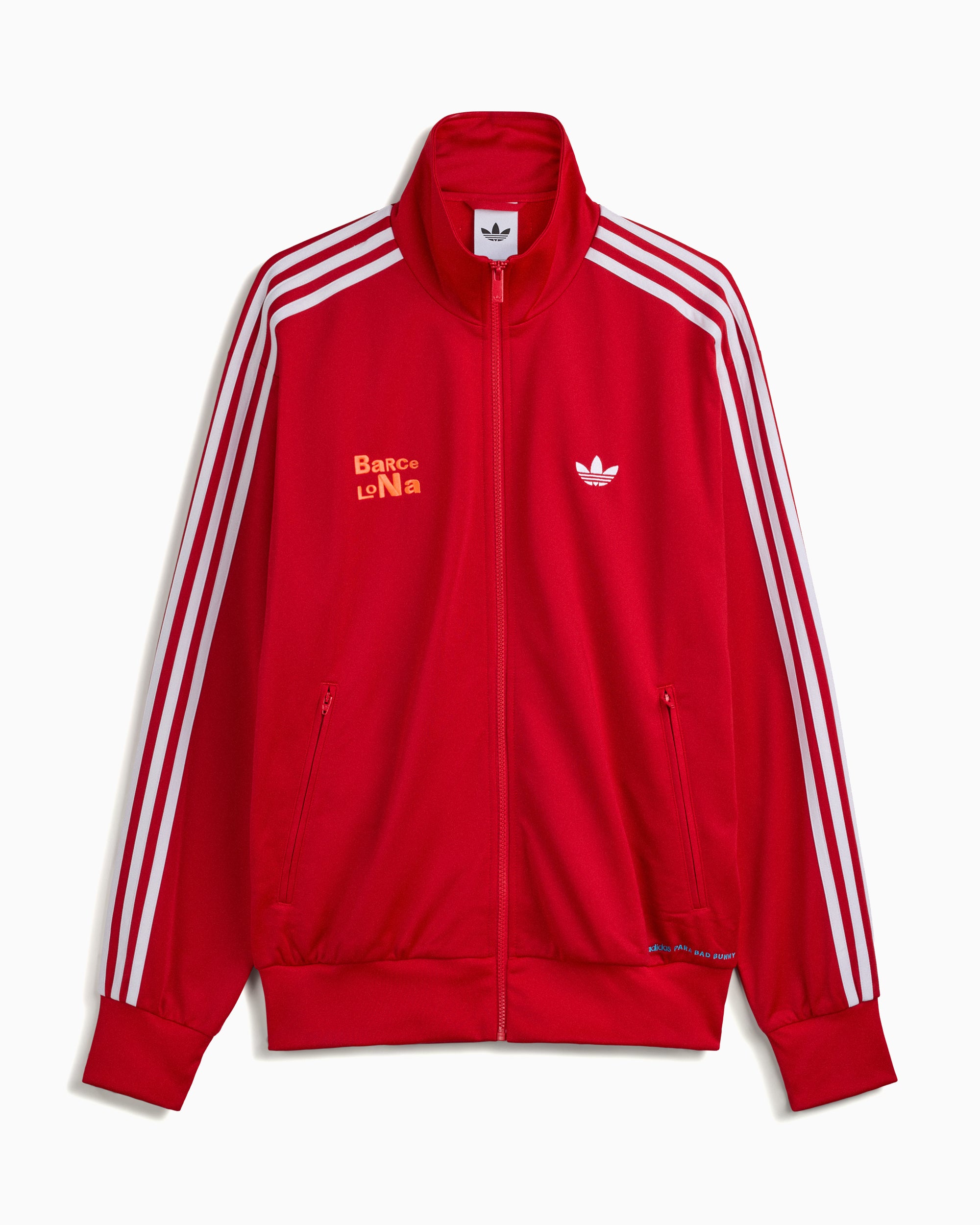 Jackets Coats adidas Originals x Bad Bunny DtMF Tour Merch "Barcelona" Firebird Relaxed Men's Track Jacket - LG9052