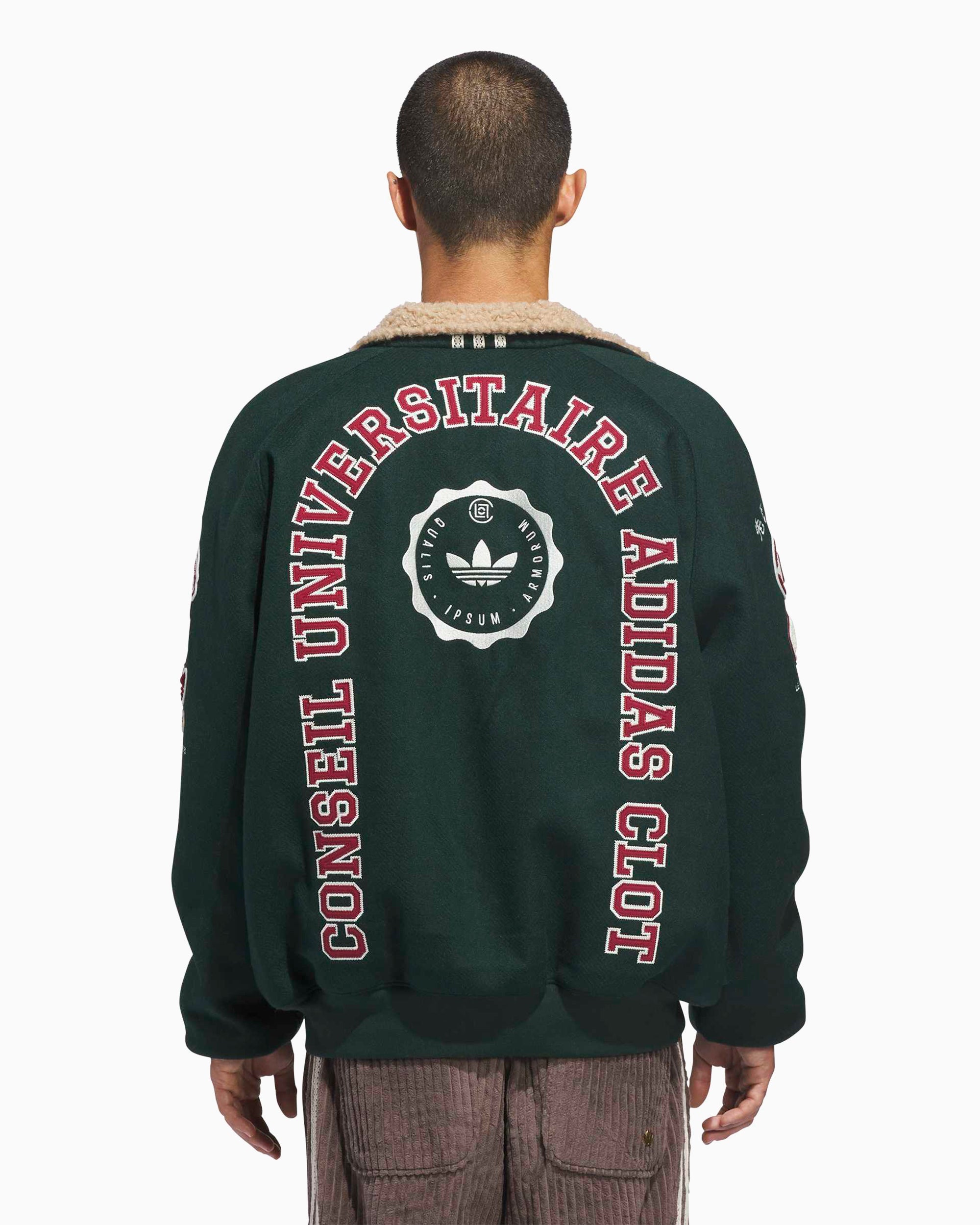 adidas Originals x CLOT Warmup Logo Relaxed Unisex Varsity Jacket