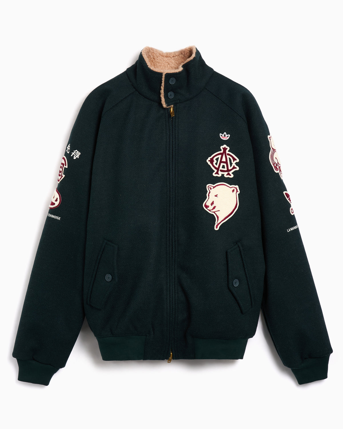 adidas Originals x CLOT Warmup Logo Relaxed Unisex Varsity Jacket