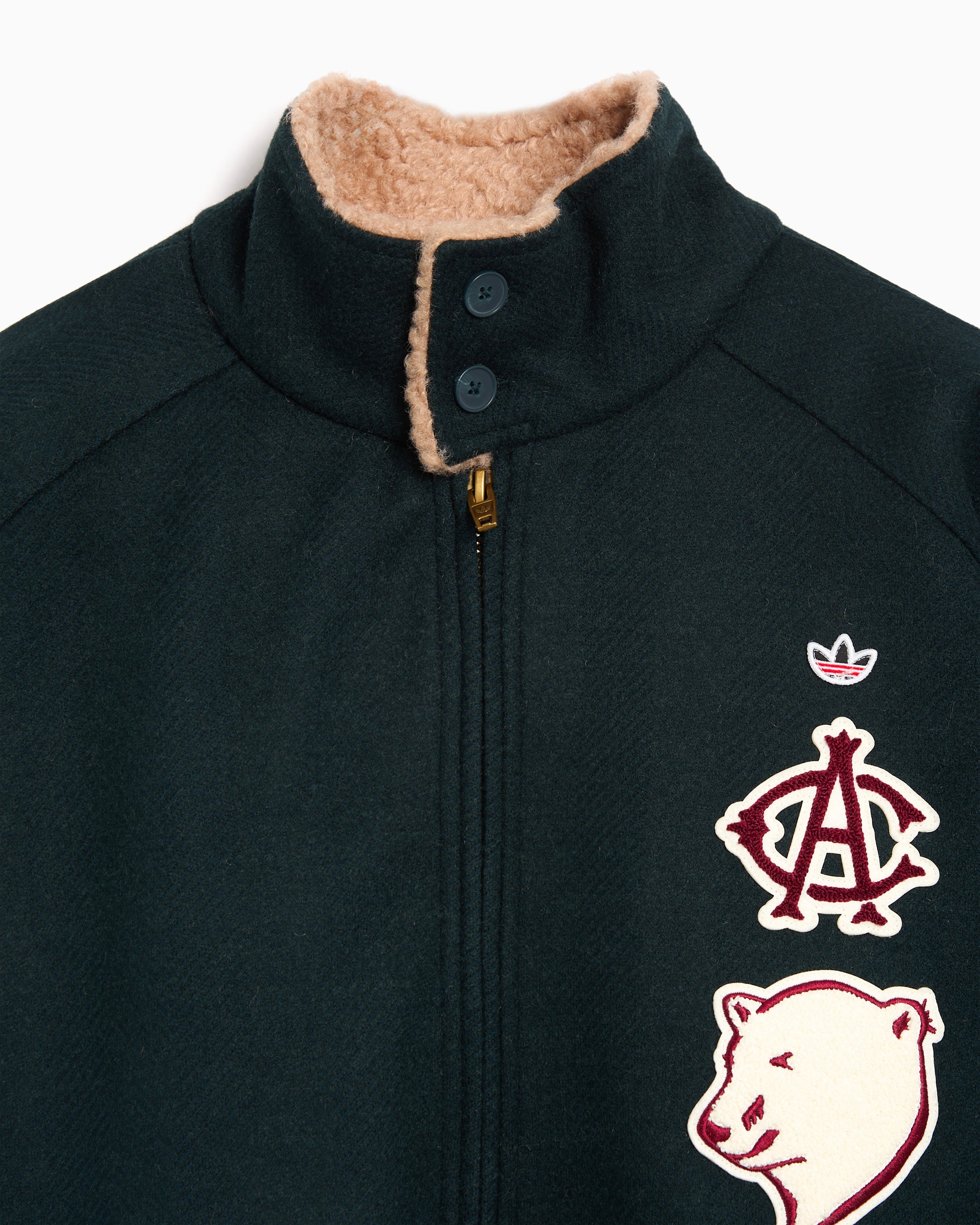 adidas Originals x CLOT Warmup Logo Relaxed Unisex Varsity Jacket