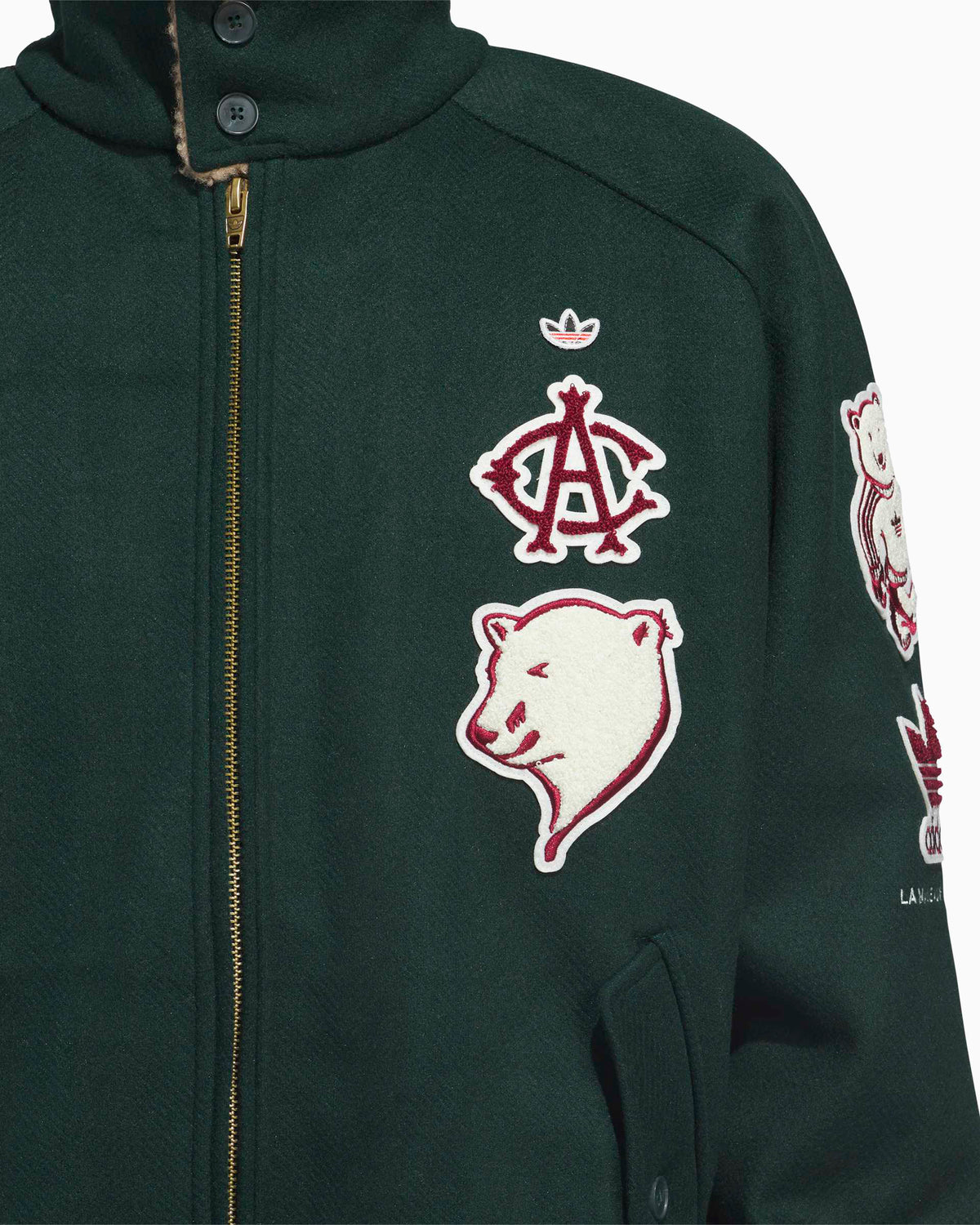 adidas Originals x CLOT Warmup Logo Relaxed Unisex Varsity Jacket