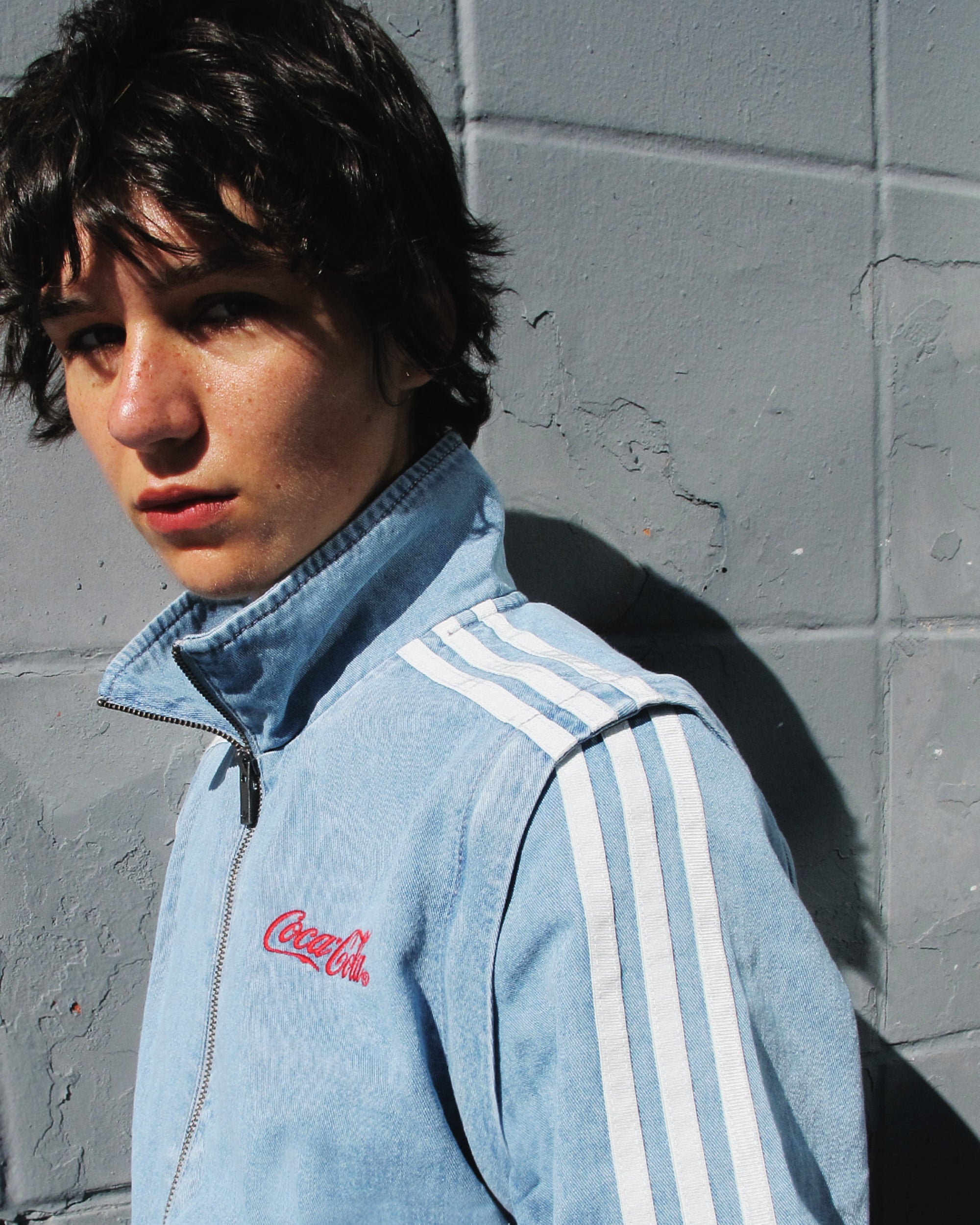 Jackets Coats adidas Originals x Coca-Cola Firebird Denim Logo Detachable Slim Women's Track Jacket - KY7548