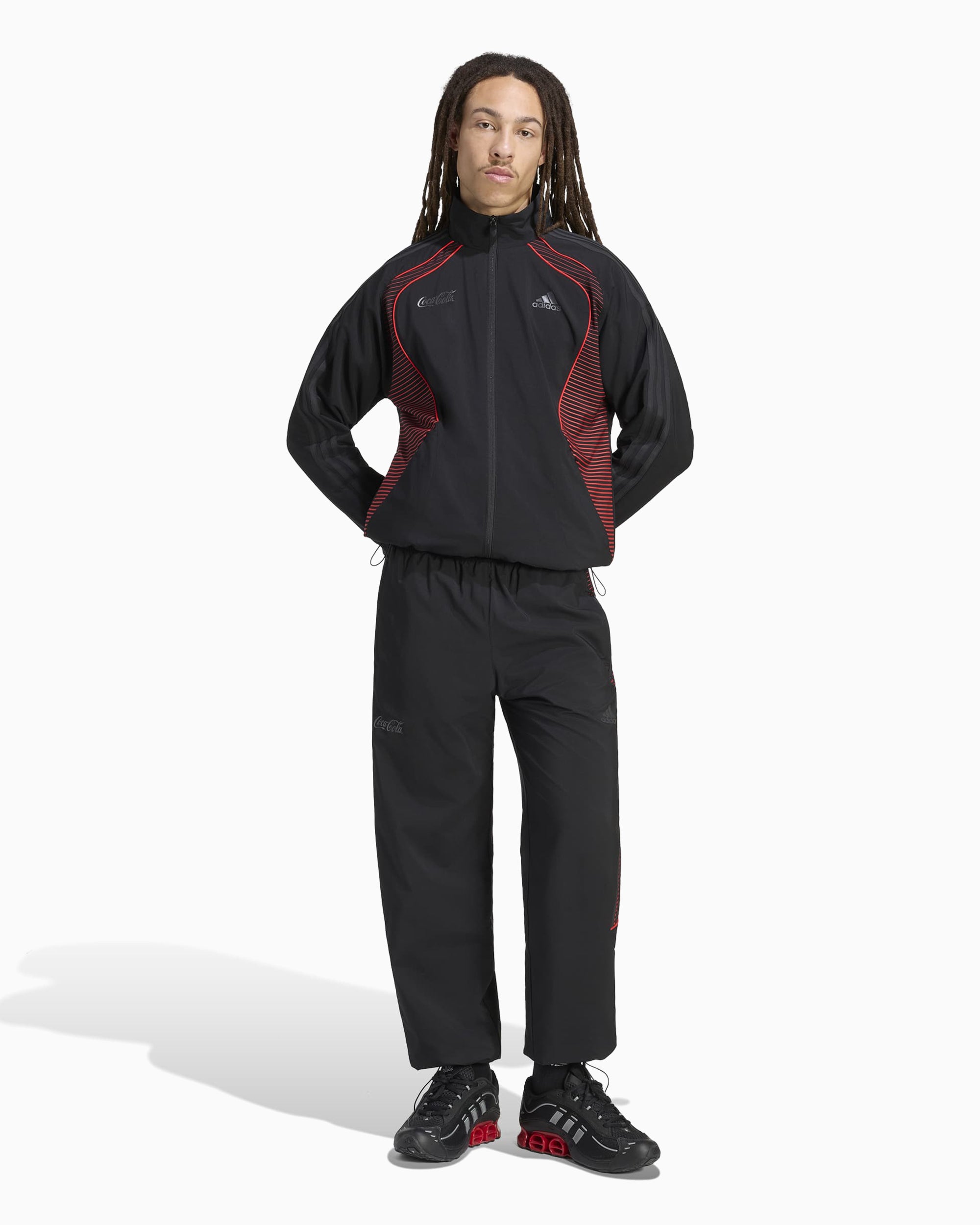 FCRB COCA-COLA PDK ジャケット ブラック L adidas Originals x Coca-Cola Teamgeist Logo Relaxed Men's Track Jacket