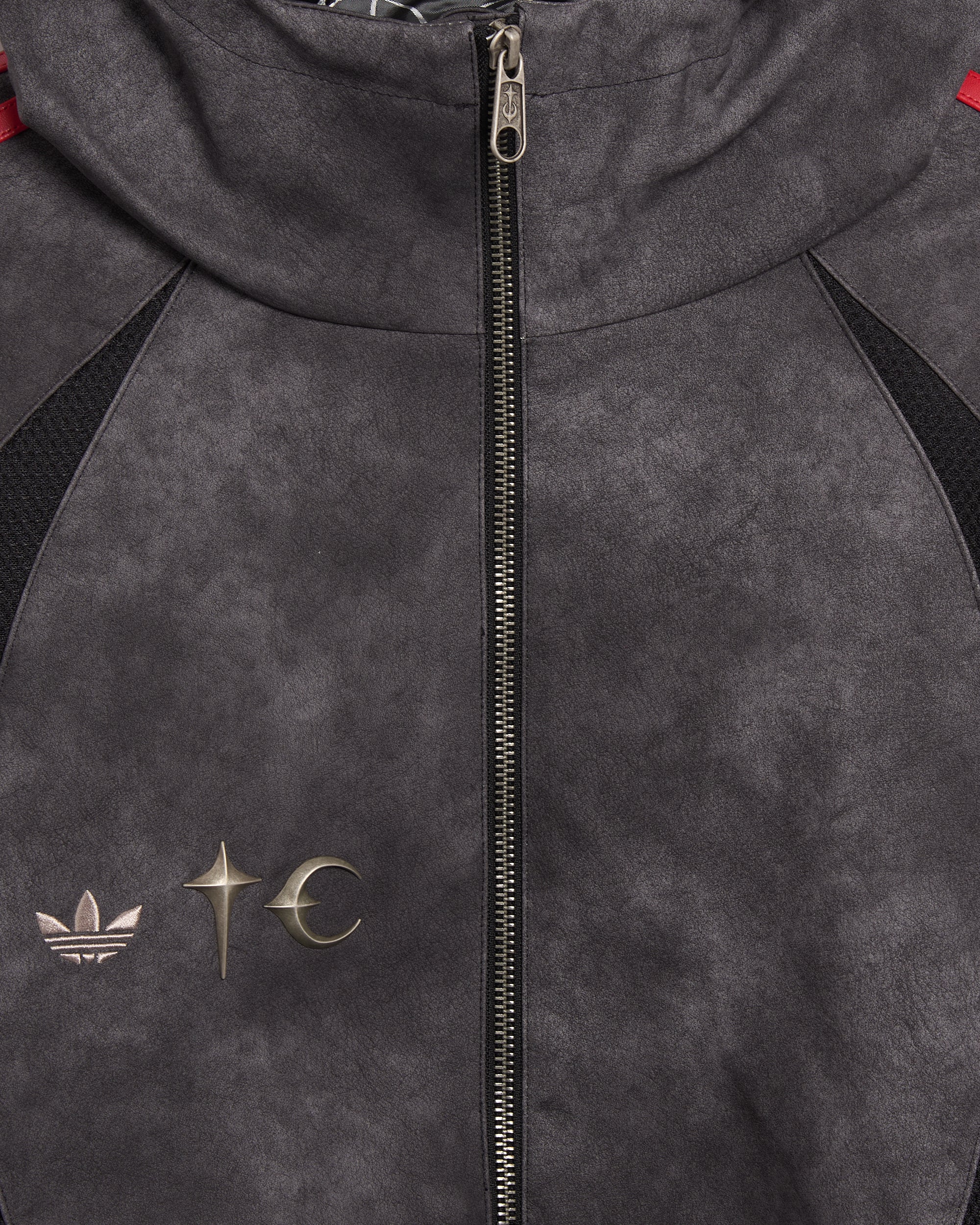Jackets Coats adidas Originals x Thug Club Teamgeist Logo Relaxed Men's Leather Jacket - KC2222