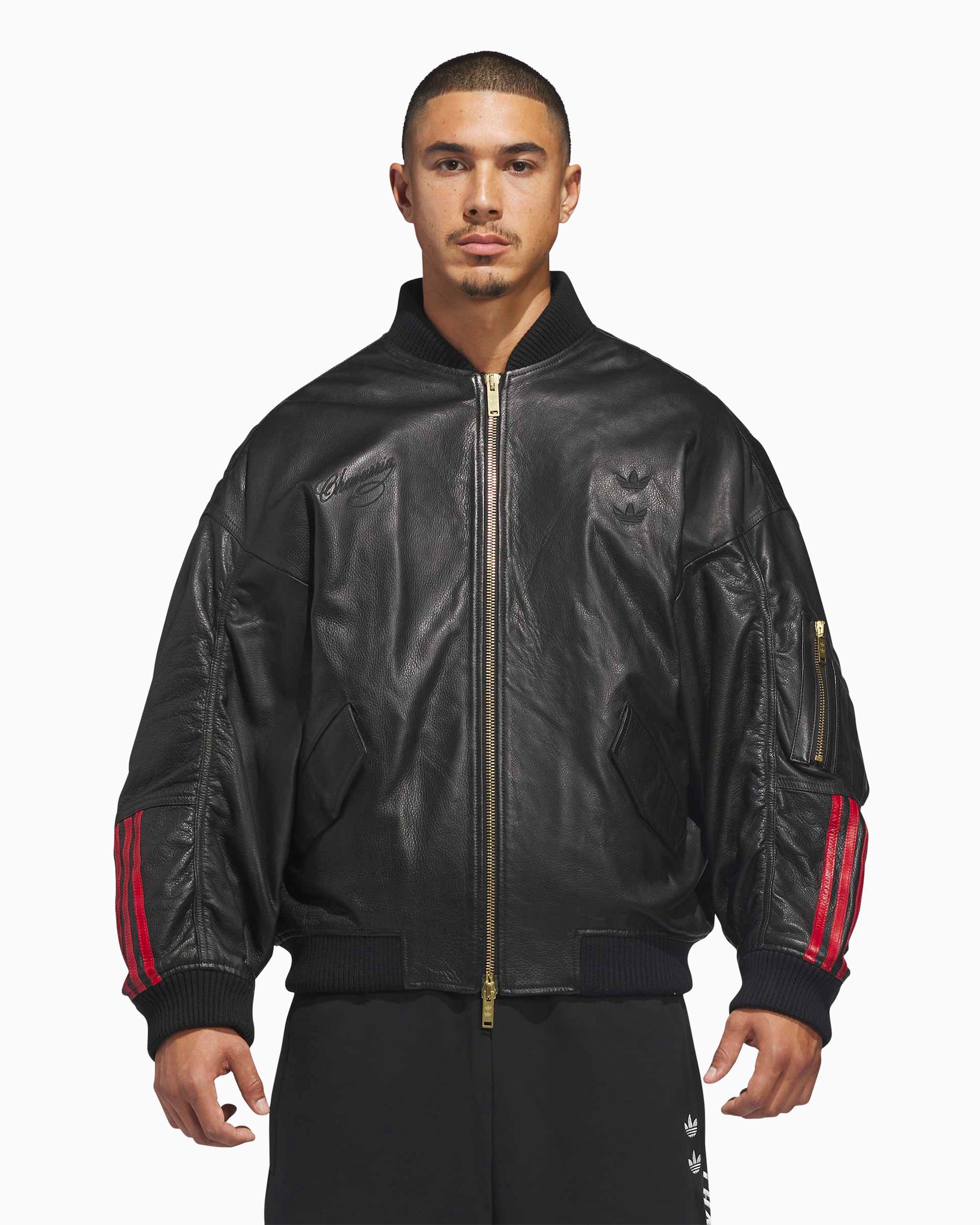 adidas Originals x Willy Chavarria Bomber Jacket Men's Leather Jacket