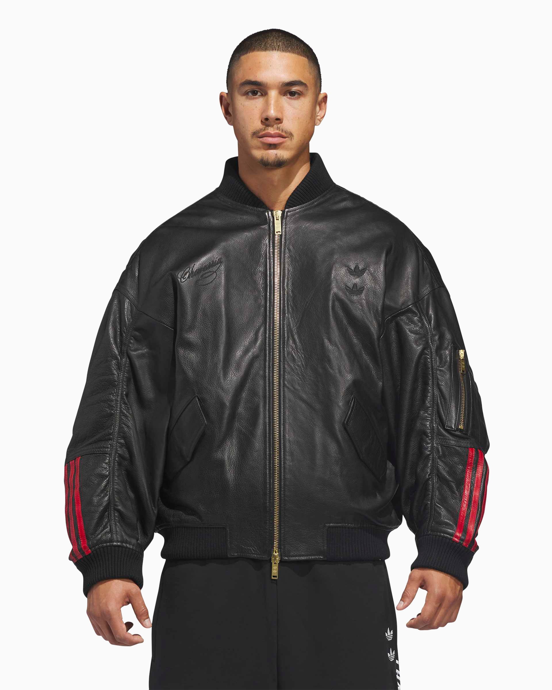 adidas Originals x Willy Chavarria Bomber Jacket Men's Leather Jacket
