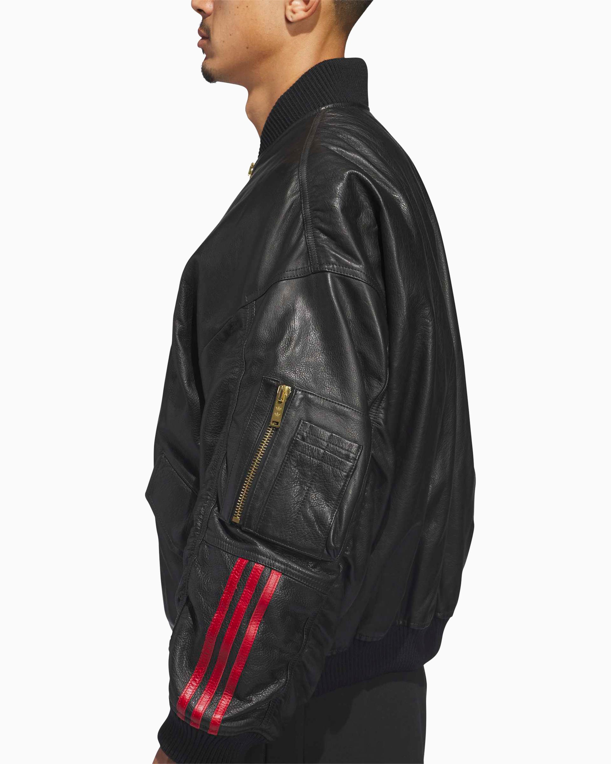 adidas Originals x Willy Chavarria Bomber Jacket Men's Leather Jacket