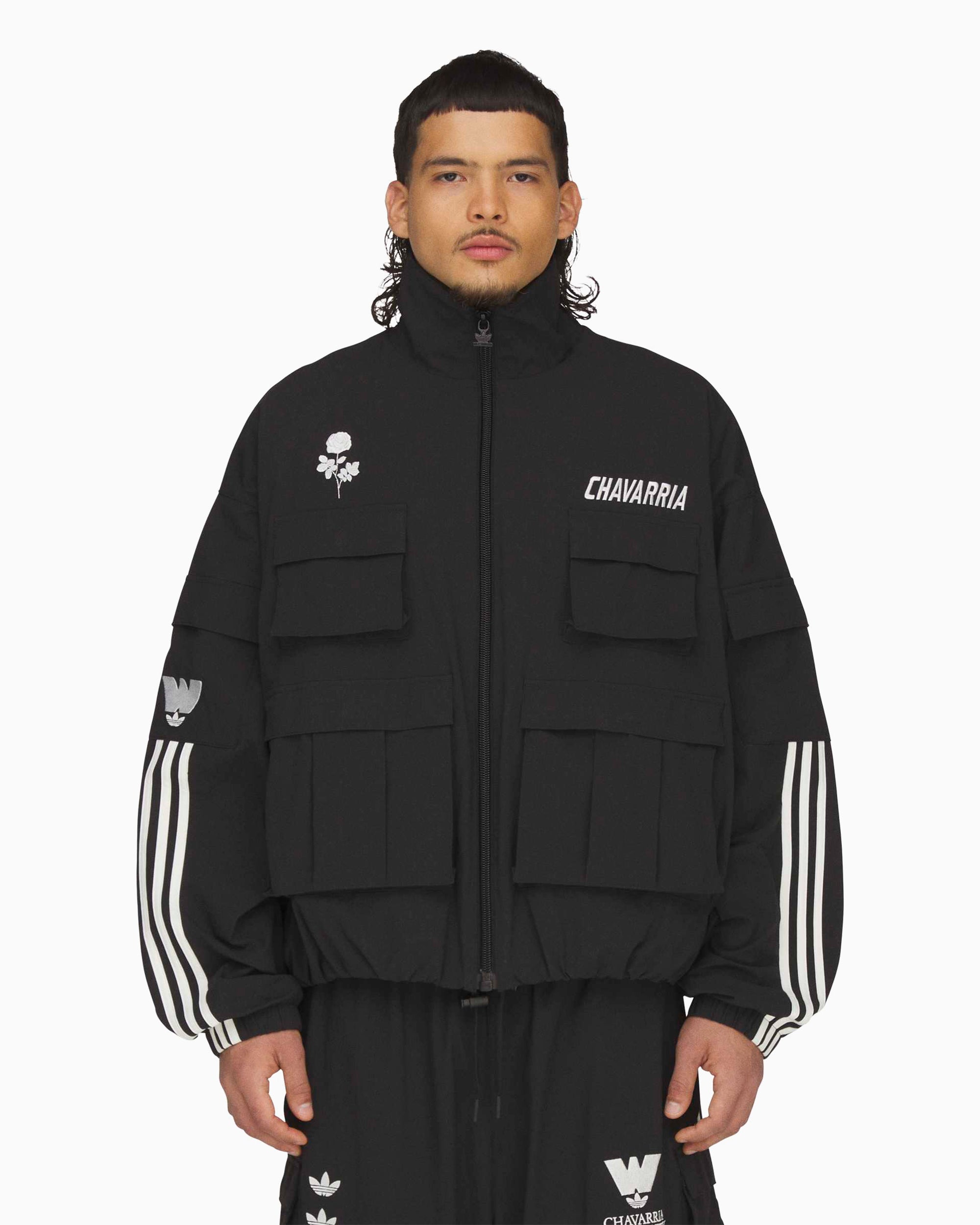 Adidas x Willy Chavarria トラックジャケット WILLY CHAVARRIA: ブラック adidas Originalsエディション Dress Twill