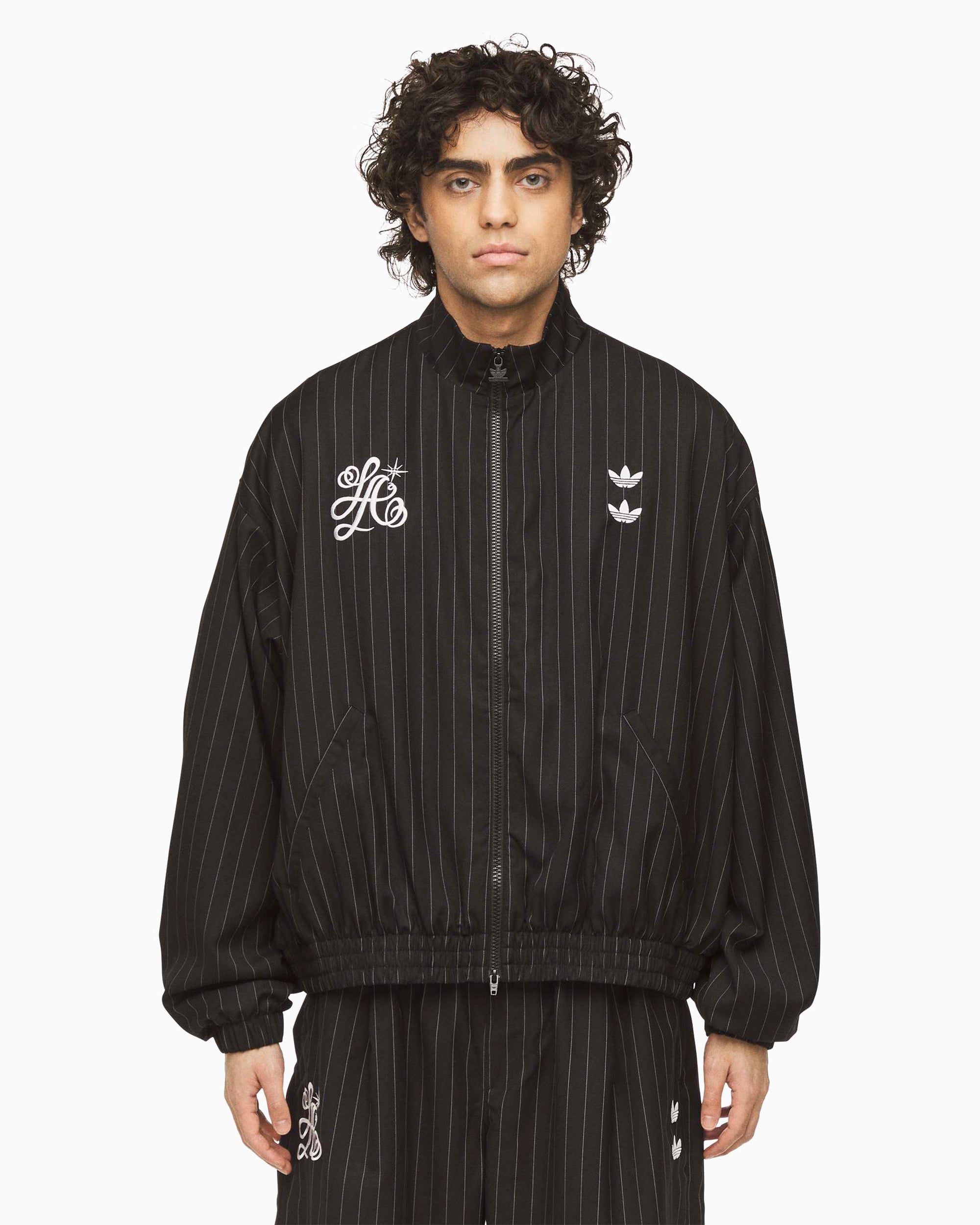 ジャケット・アウター XS ADIDAS WILLY CHAVARRIA STRIPE JACKET adidas Originals x Willy Chavarria Pinstripe Striped Boxy Men's Track