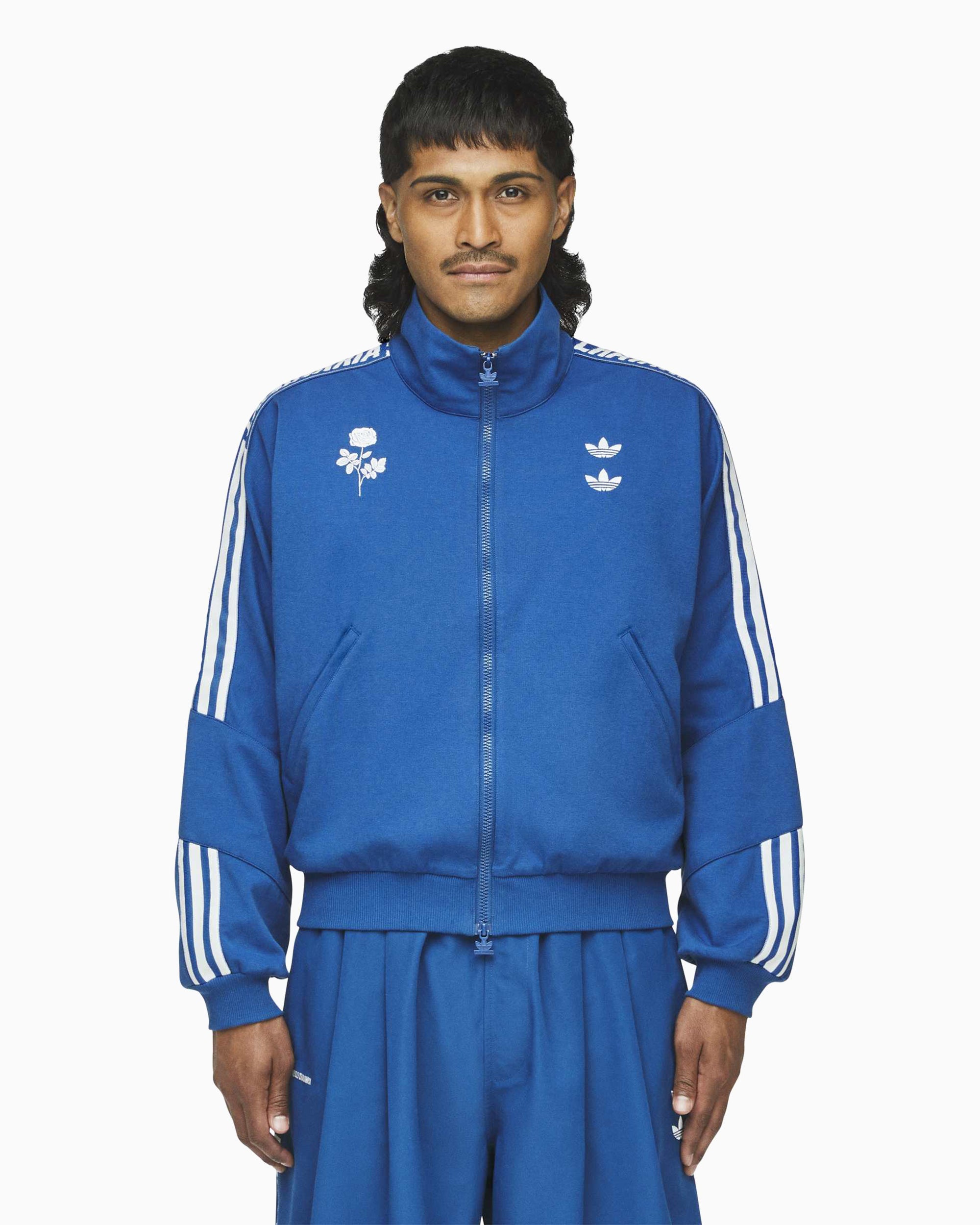 adidas Willy Chavarria トラックジャケットネイビー adidas Originals x Willy Chavarria x Willy Chavarria Knit Relaxed Unis