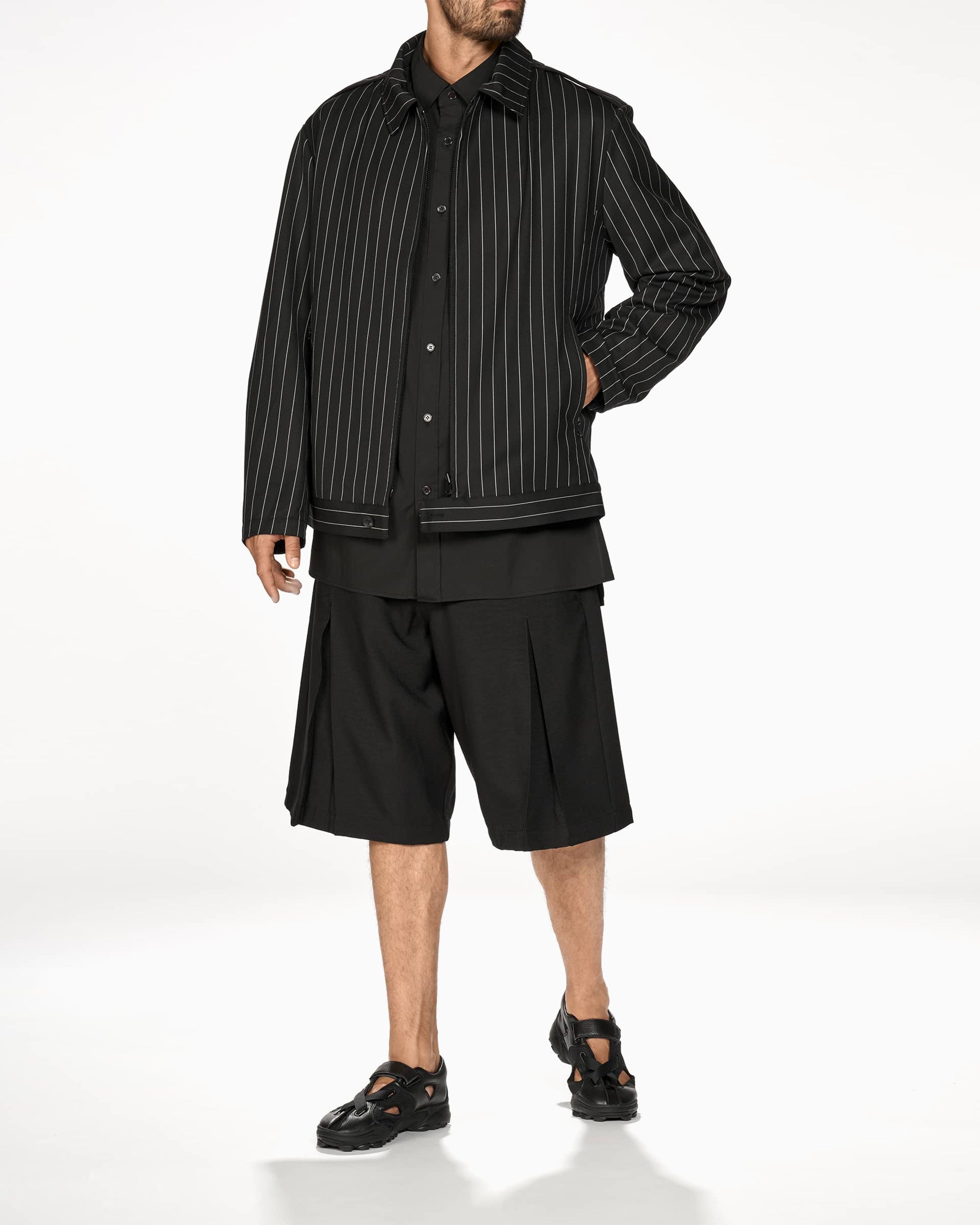adidas Y-3 Refined Wool UT Striped Relaxed Men's Light Jacket