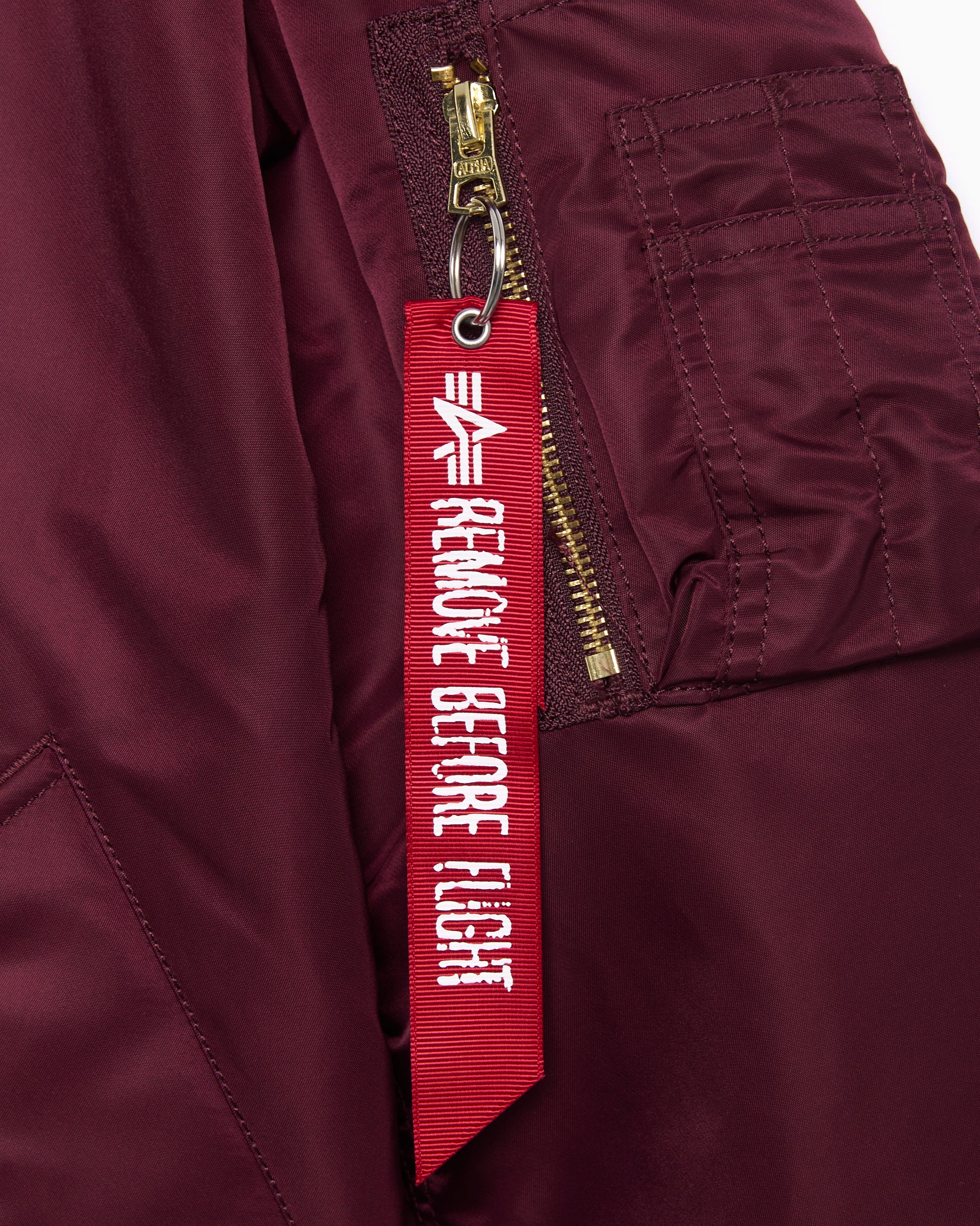 ALPHA INDUSTRIES MA-1 バーガンディ レッド　XL 後付 X ALPHA INDUSTRIES BURGUNDY BOMBER JACKET – CLOSETCASECONCEPTS