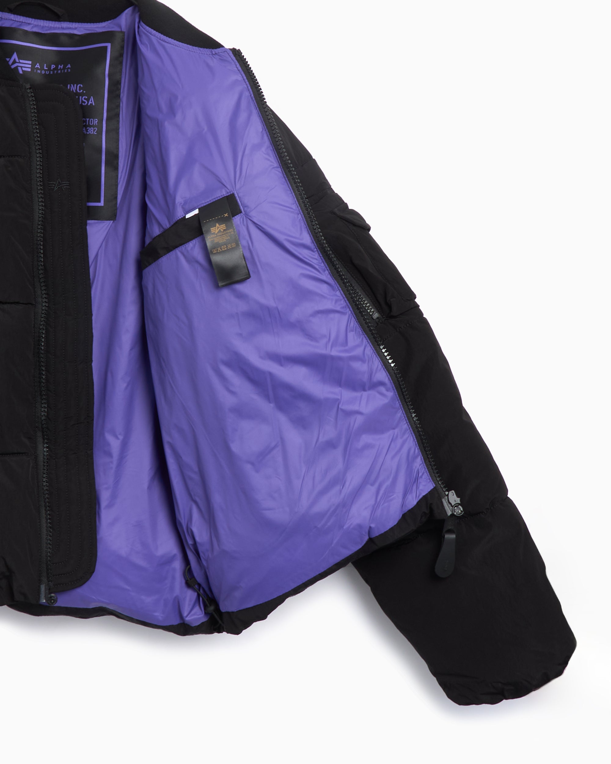 Alpha Industries MA-1 Men's Puffer Bomber Jacket Relaxed Men's Bomber