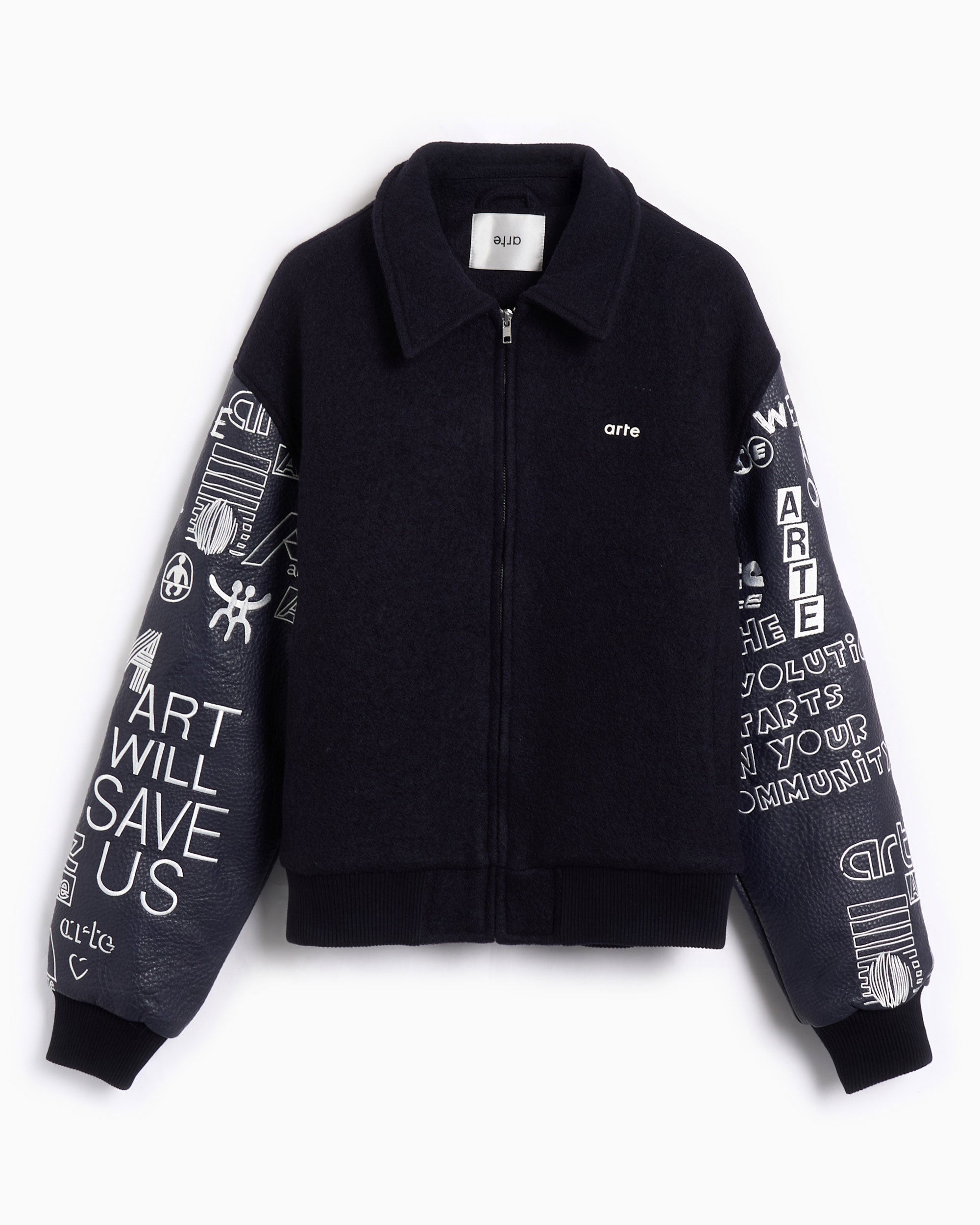 Arte Antwerp Art Saves College Graphic Men's Varsity Jacket