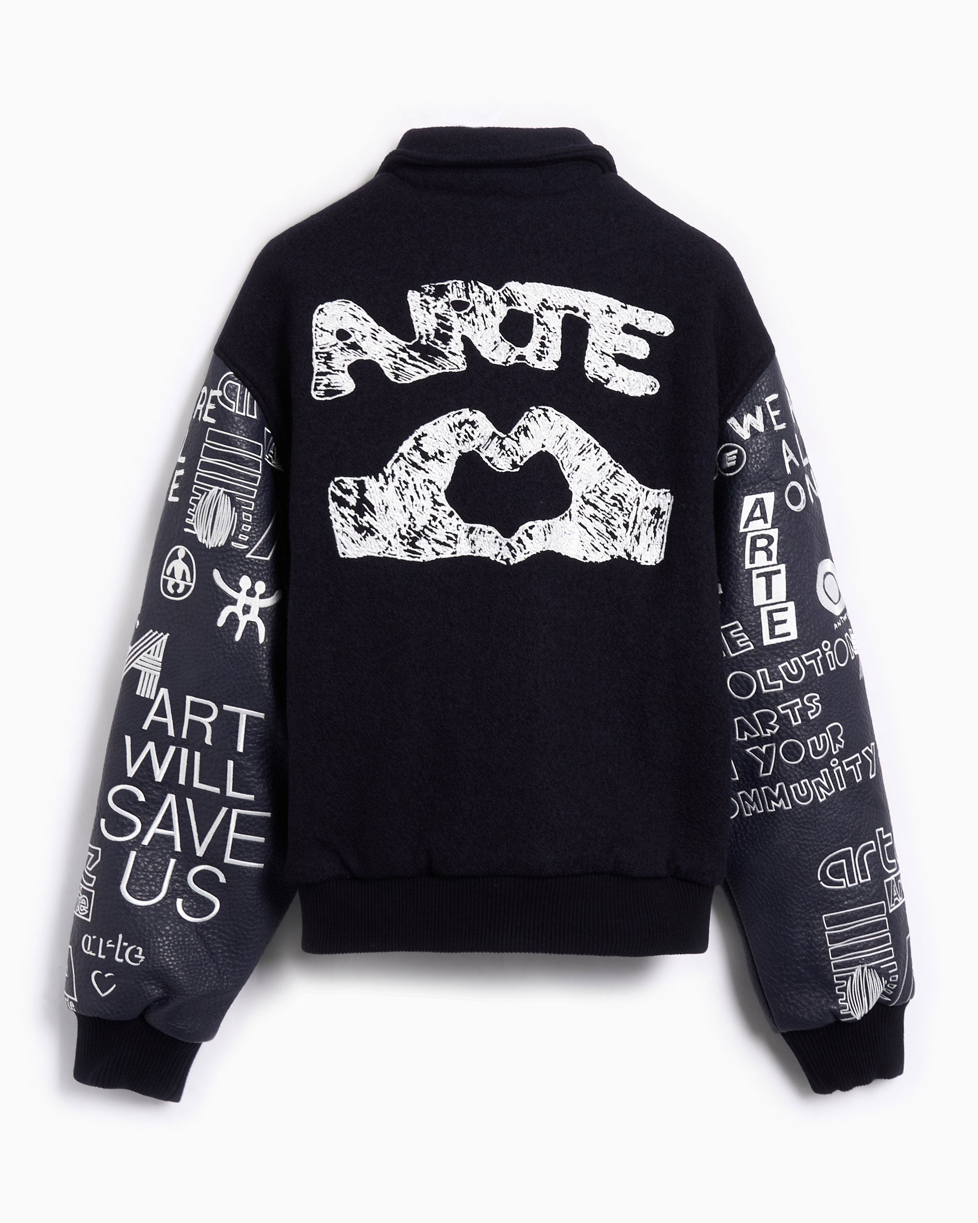 Arte Antwerp Art Saves College Graphic Men's Varsity Jacket