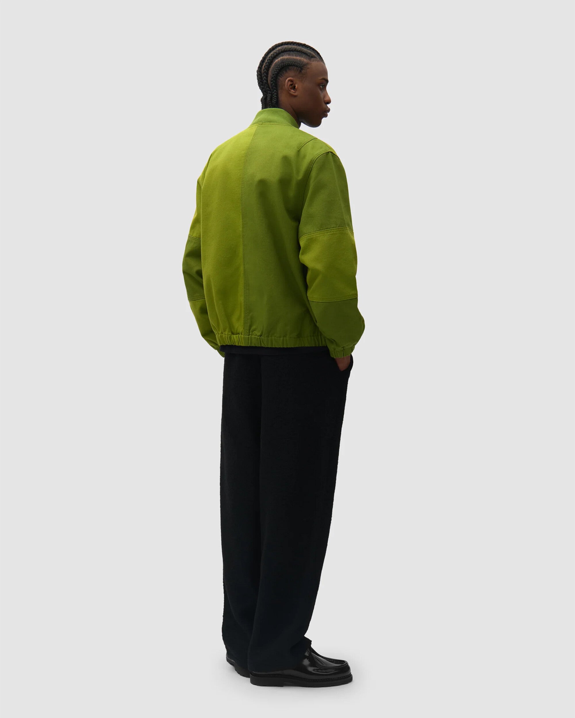 Jackets Coats Arte Antwerp Canvas Panel Logo Men's Bomber - AW26-197J-Green