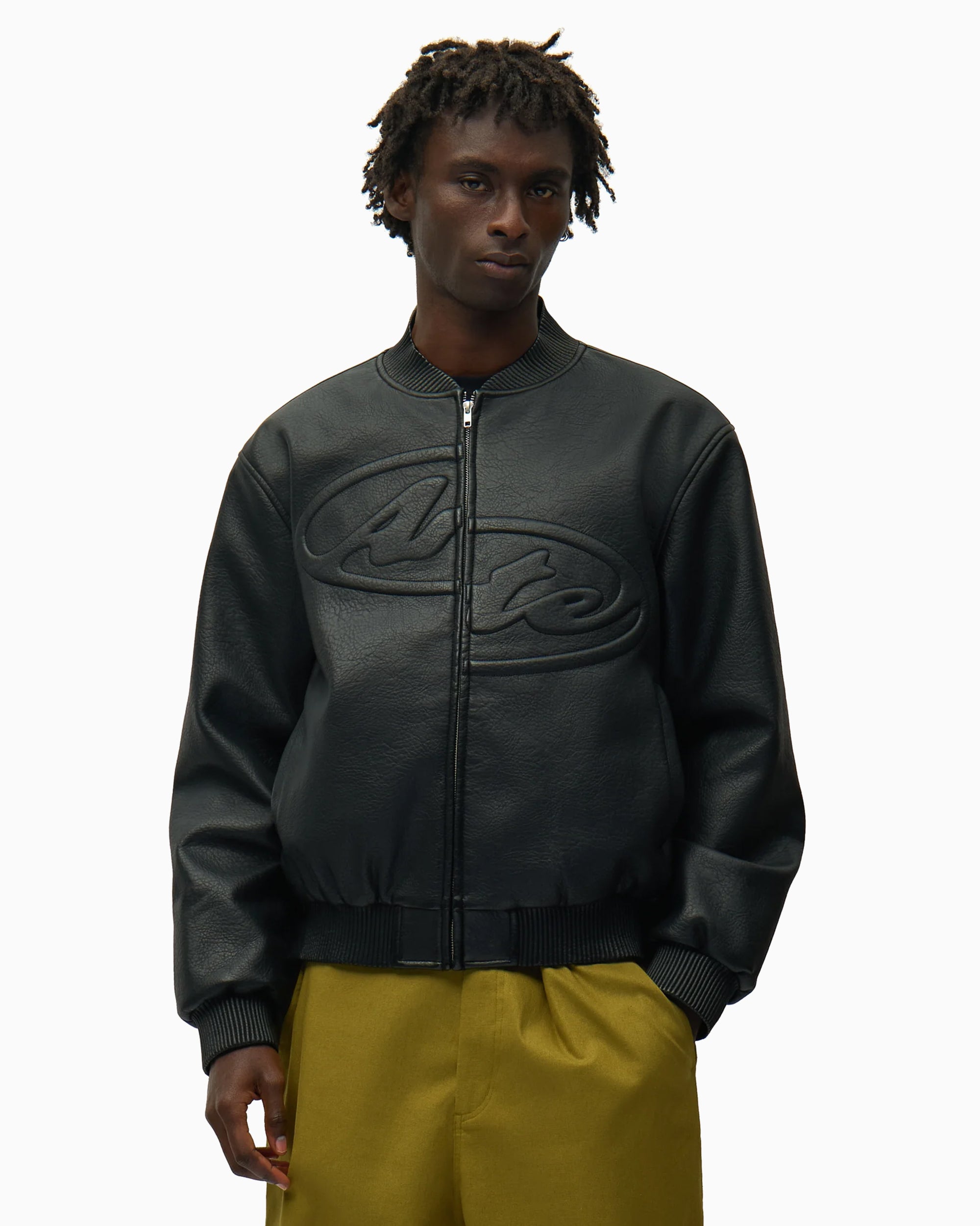 Veste En Cuir Arte Antwerp Half Logo Pour Homme Veste En Cuir Arte Antwerp Half Logo Pour Homme