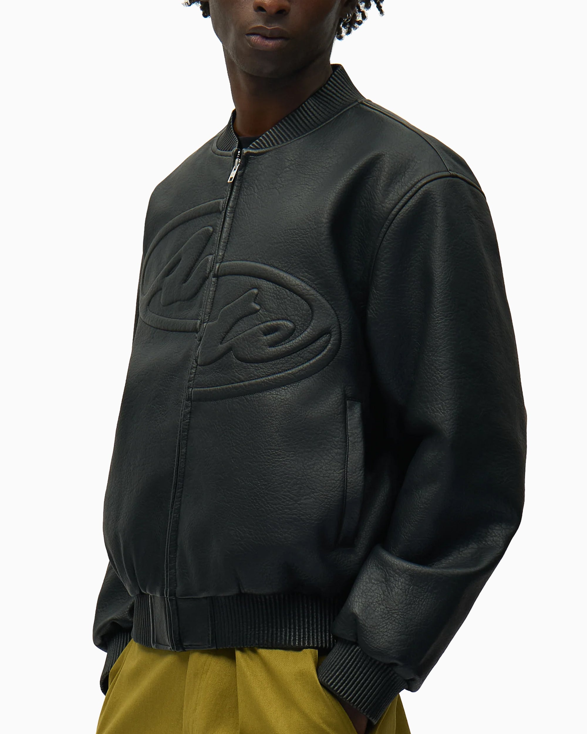 Arte Antwerp Half Logo Men's Leather Jacket