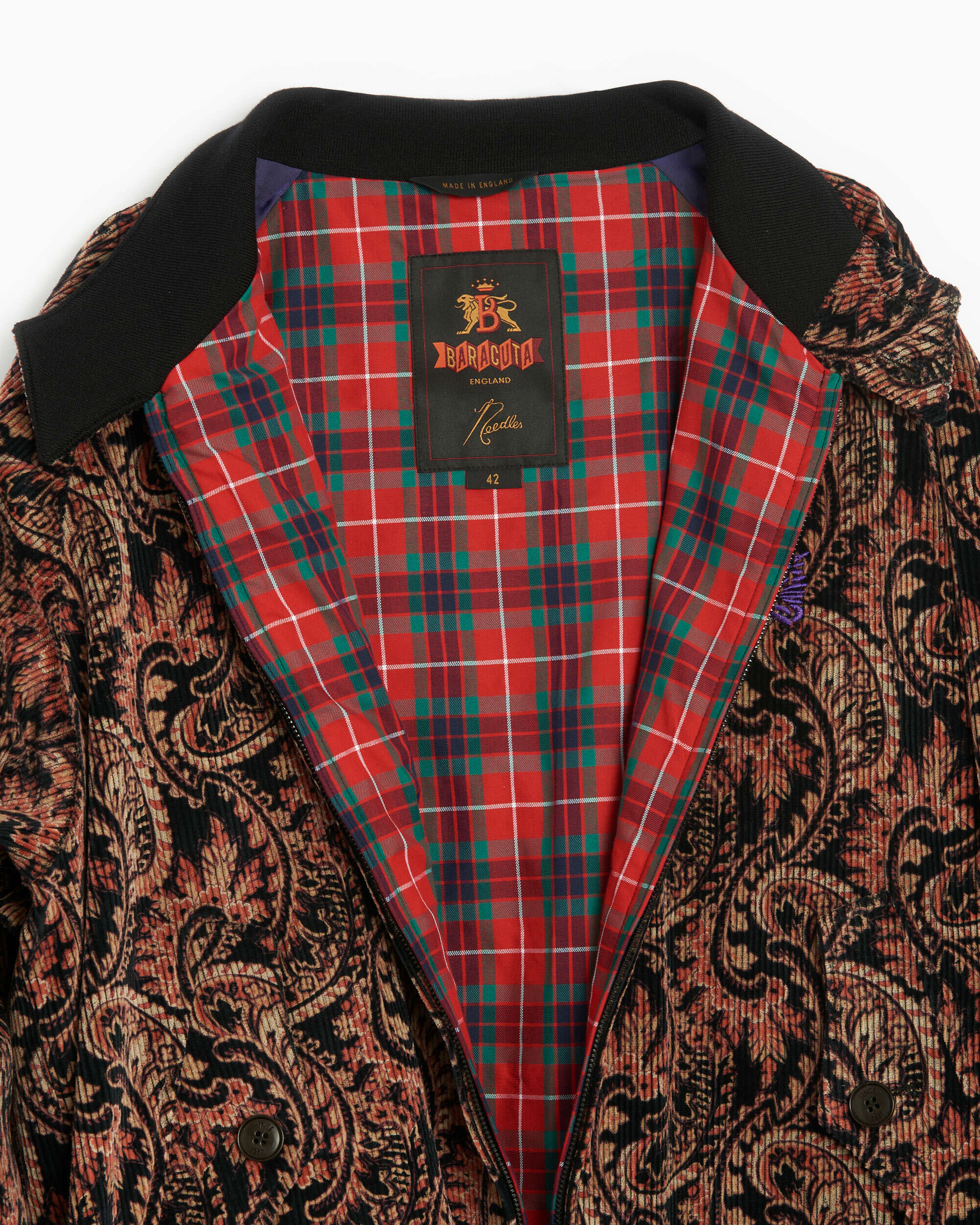 Jackets Coats Baracuta x Needles G9 Printed Corduroy Men's Jacket - BRCPS0839-UT2525-1832