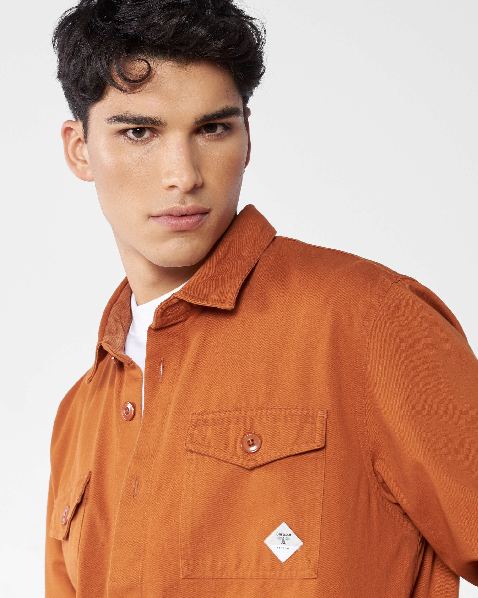 Jackets Coats Barbour Beacon Twill Men's Overshirt - MOS0077OR94