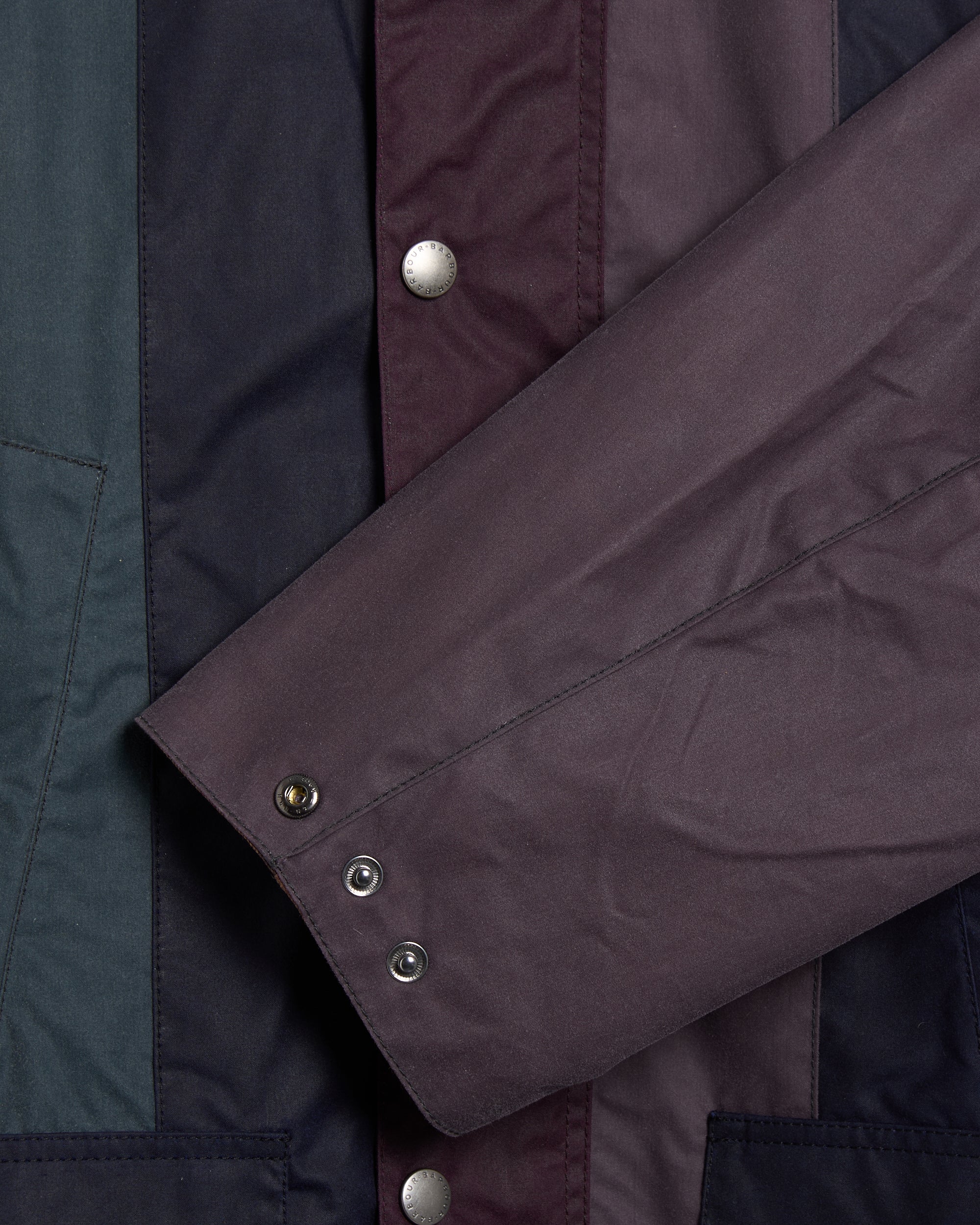 Jackets Coats Barbour x Paul Smith OS Bedale Wax Striped Oversize Men's Rain Jacket - MWX2518MI11