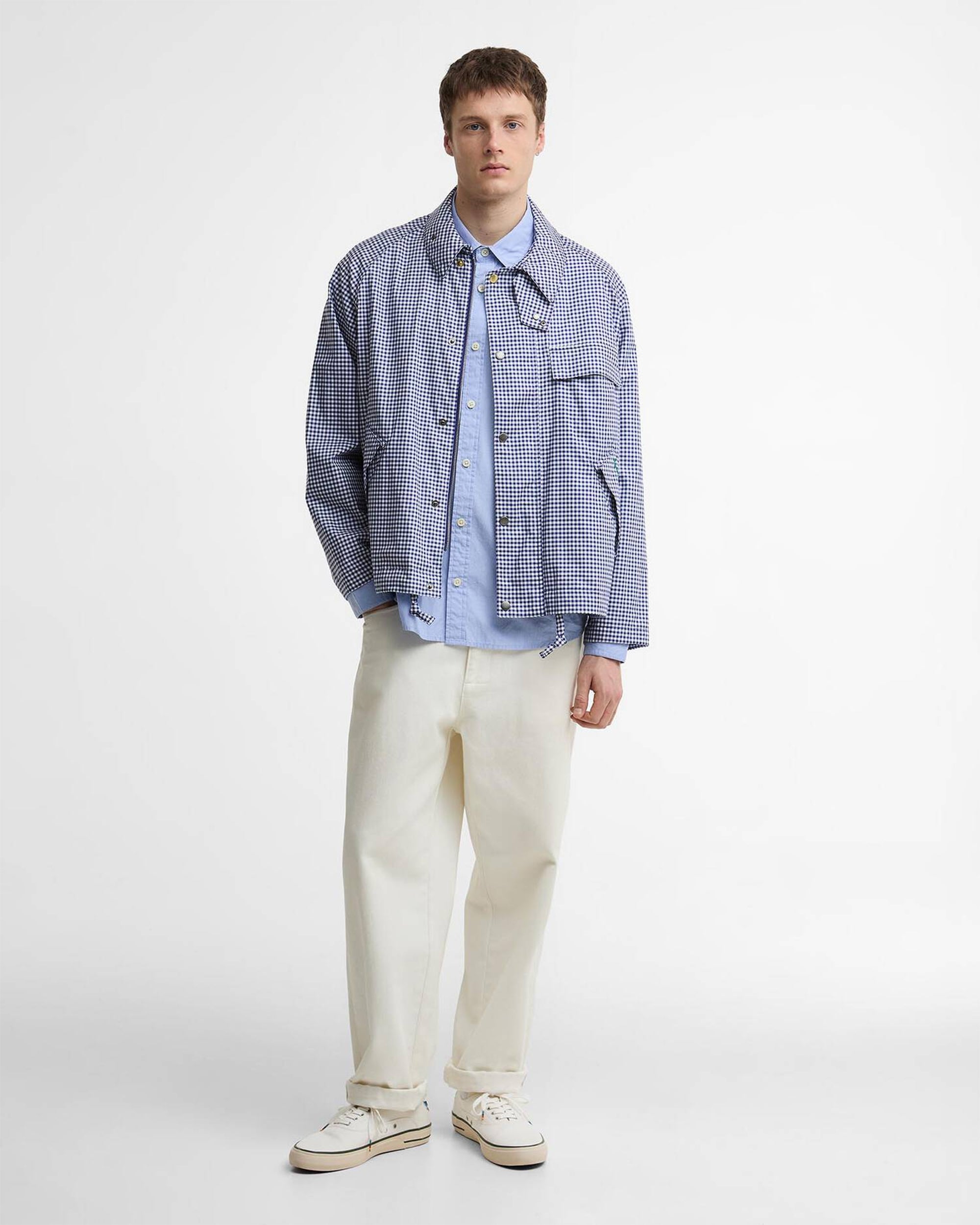 Jackets Coats Barbour x Paul Smith Transport Plaid Oversize Men's Light Jacket - MCA1128NY71