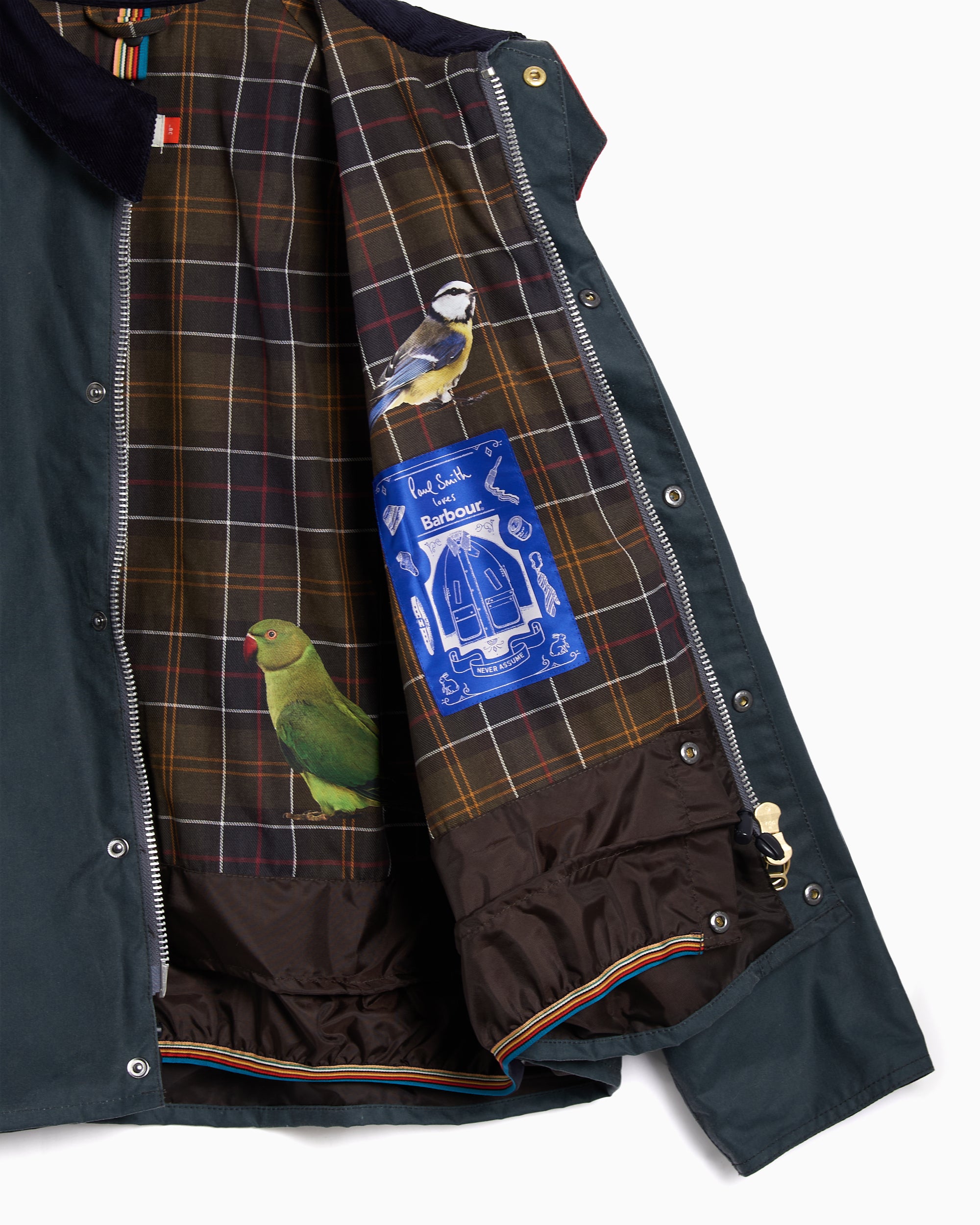 Barbour x Paul Smith Transport Wax Oversize Men's Rain Jacket