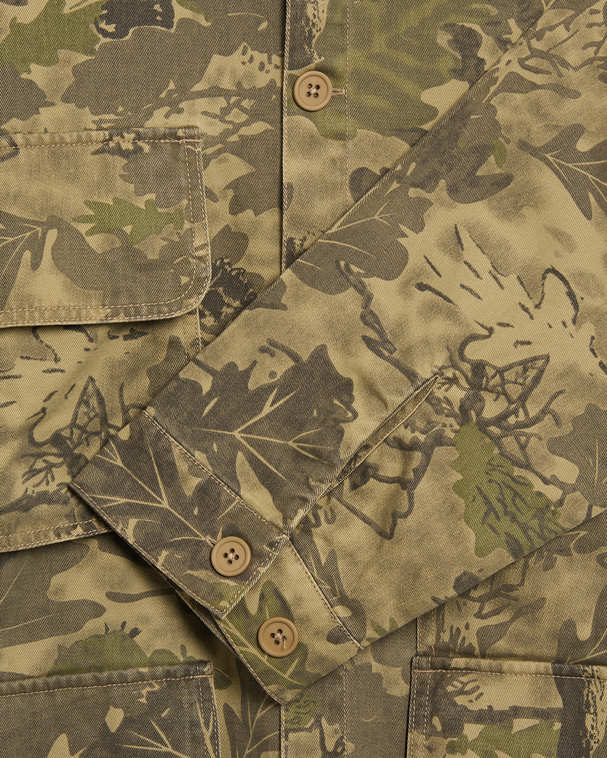 Brain Dead Military Camo Print Men's Work Jacket