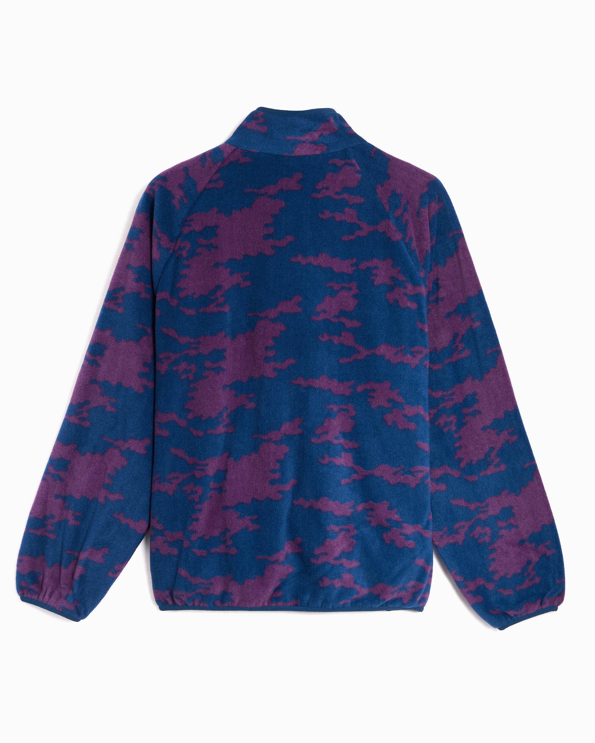 Jackets Coats by Parra Purple Darwin Camo Print Relaxed Men's Fleece Jacket - 56255-Blue