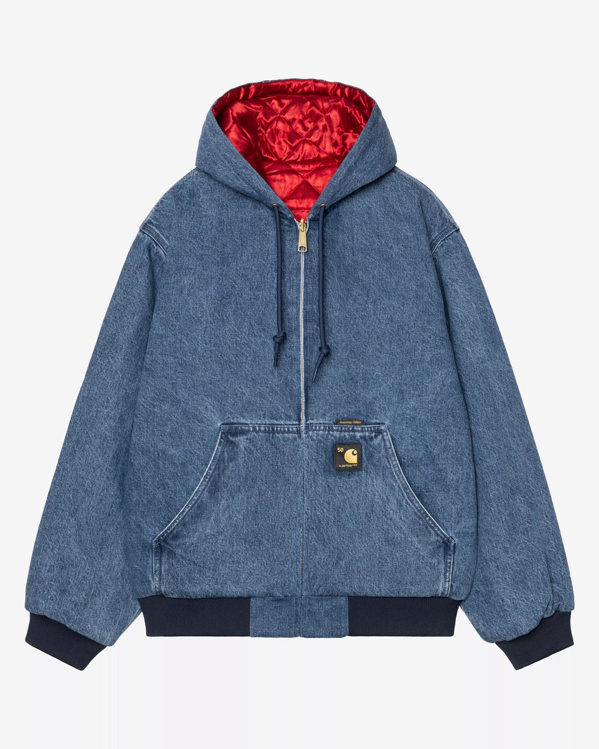 Jackets Coats Carhartt WIP 50th Anniversary Edition OG Active Reversible Relaxed Men's Denim Jacket - I035966-3FZ12