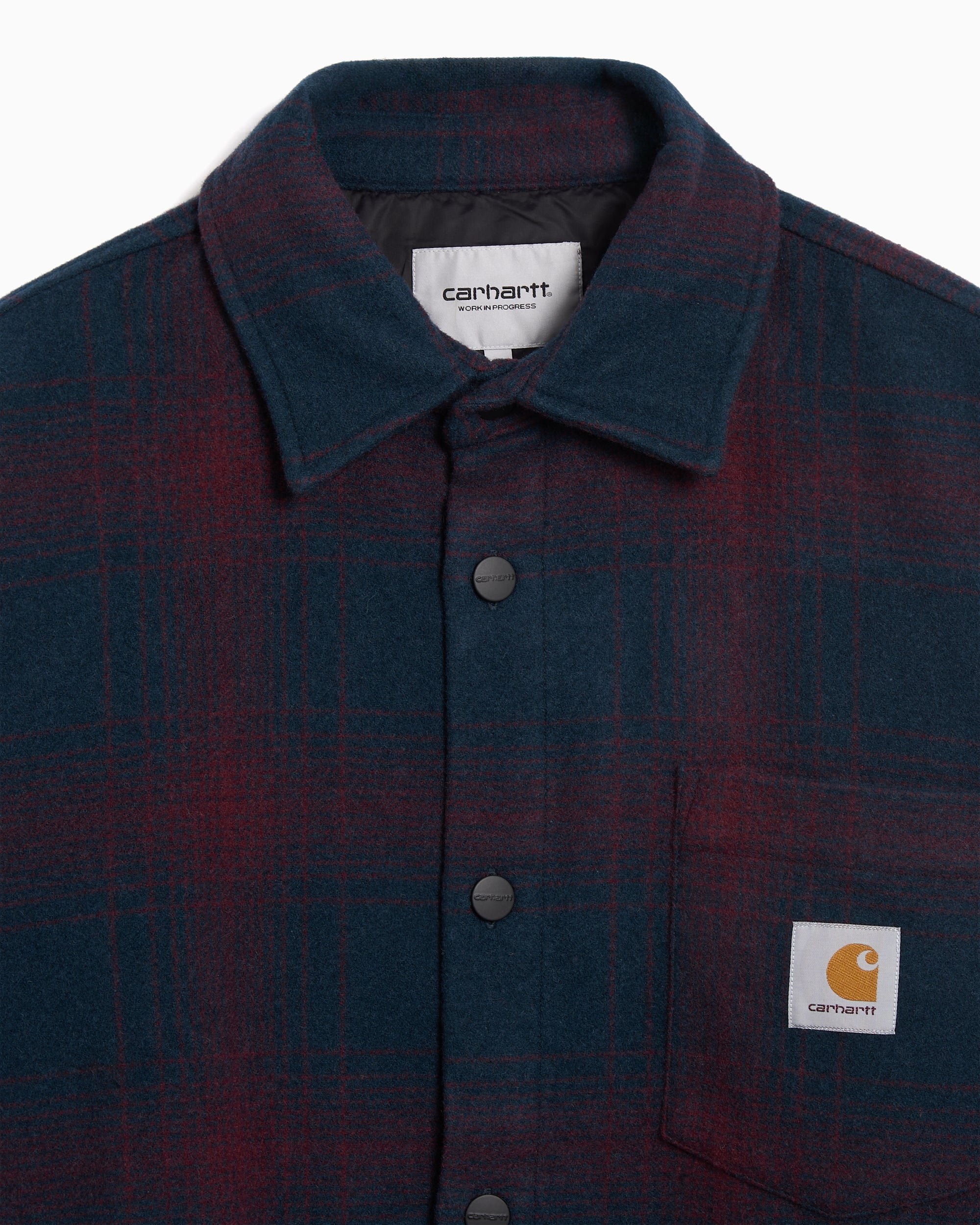 Jackets Coats Carhartt WIP Brennan Plaid Relaxed Unisex Overshirt - I035324-34KXX