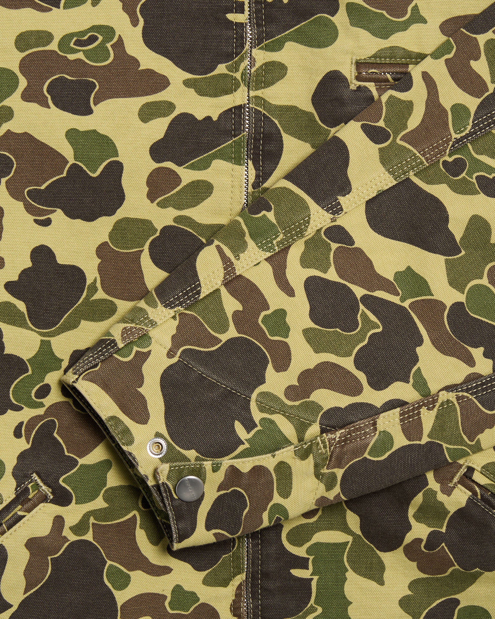 ジャケット・アウター Carhartt WIP DUCK DETROIT JACKET Camo Carhartt WIP Duck Detroit Camo Men's Work Jacket