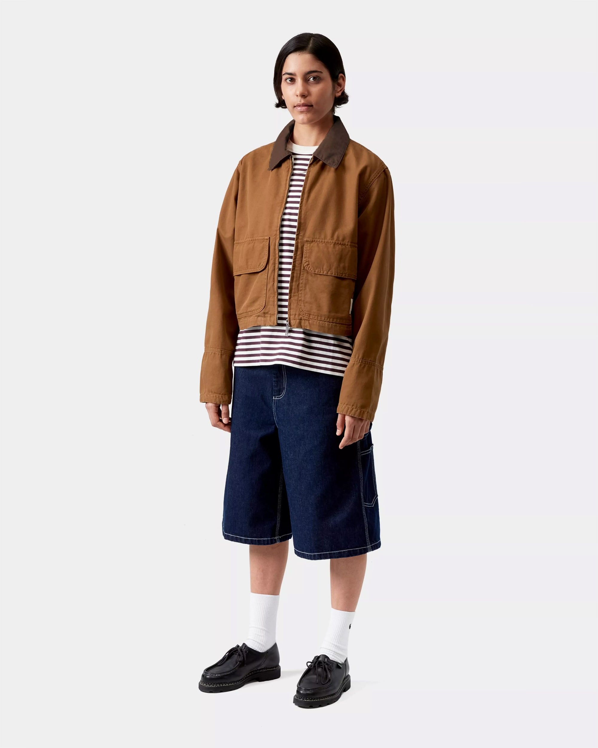 Jackets Coats Carhartt WIP Prescott Crop Women's Work Jacket - I036512-00SGD