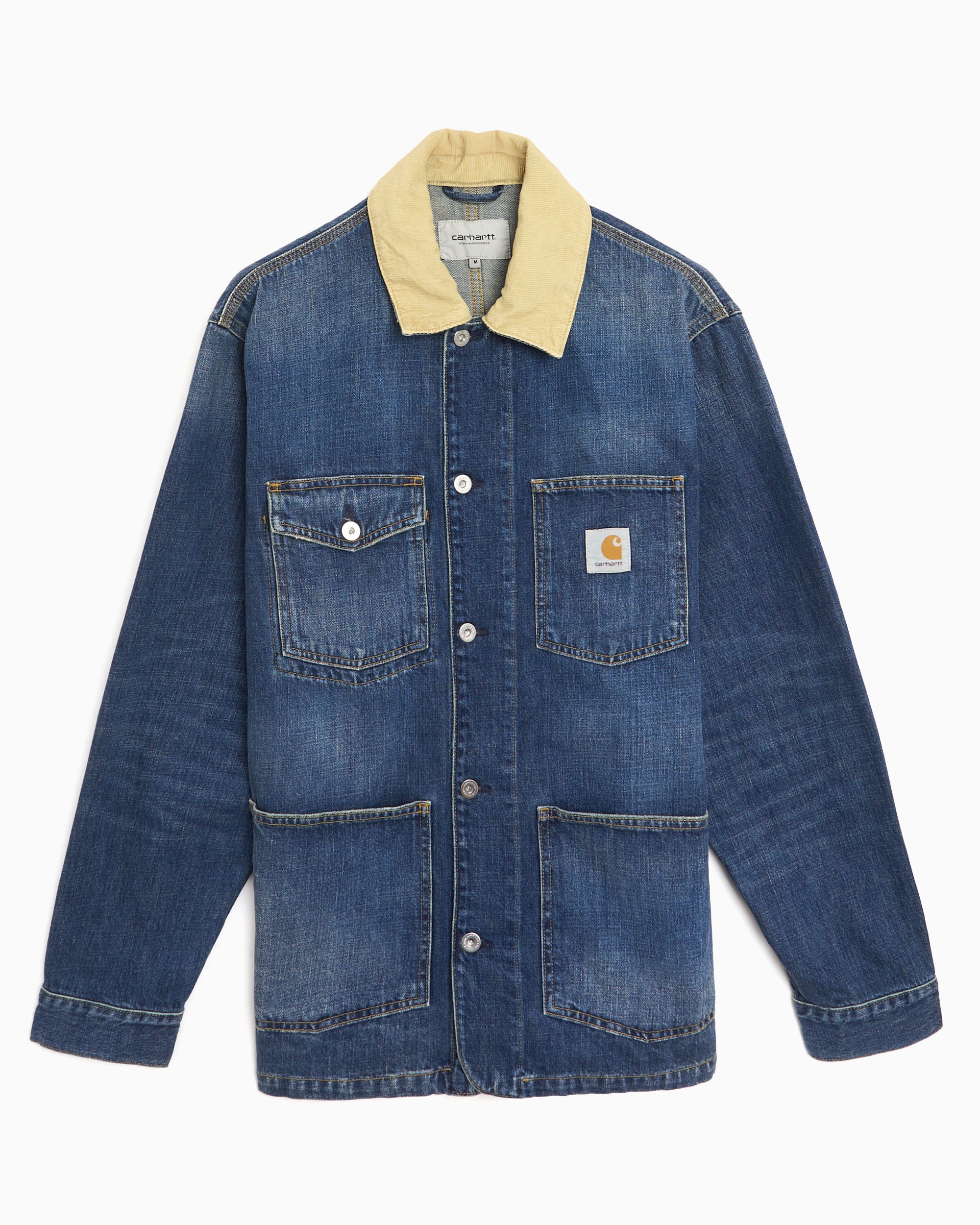 Jackets Coats Carhartt WIP Warren Chore Oversize Unisex Denim Jacket - I036592-2XN4L